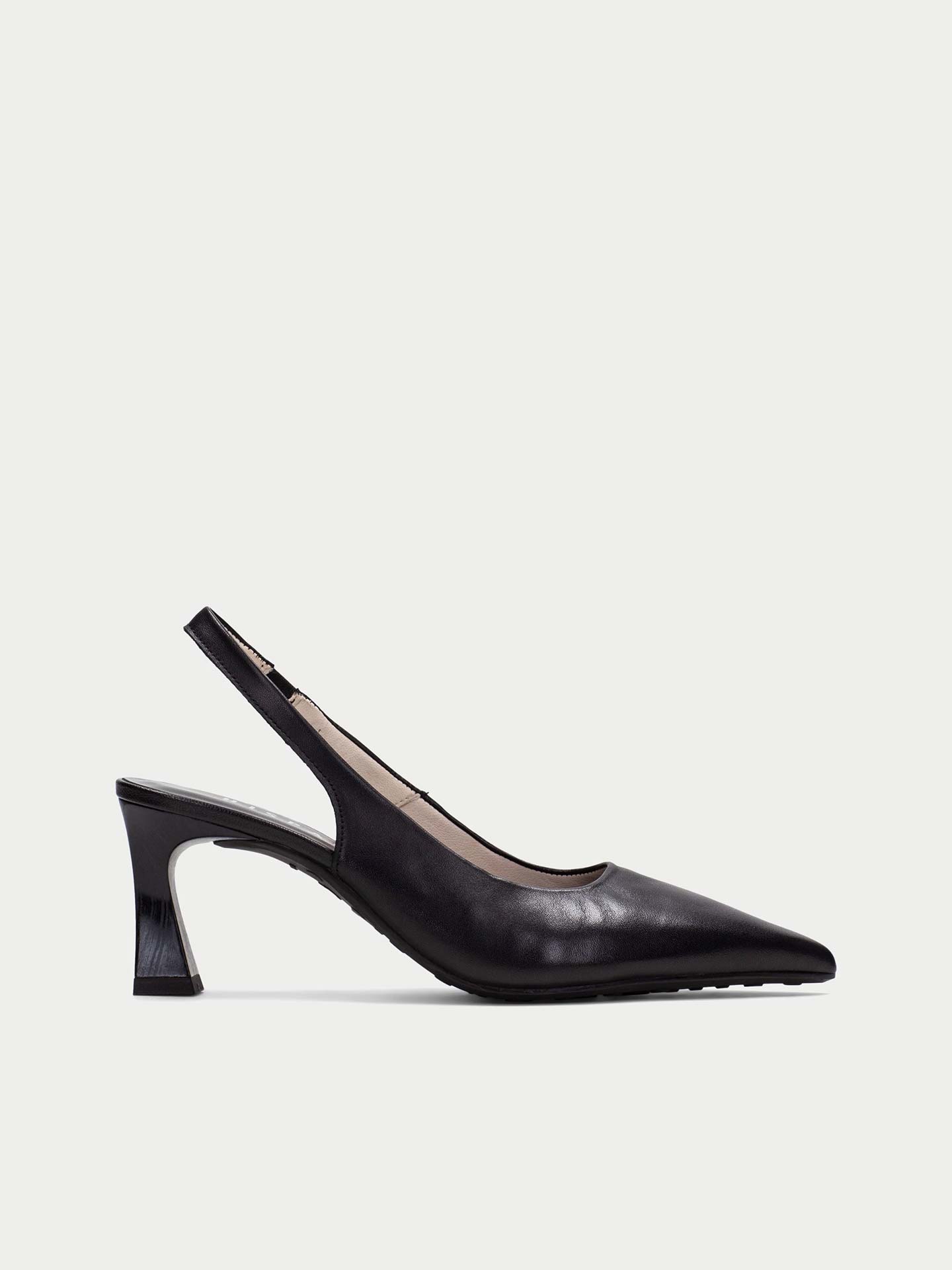 Sapato Slingback em Pele