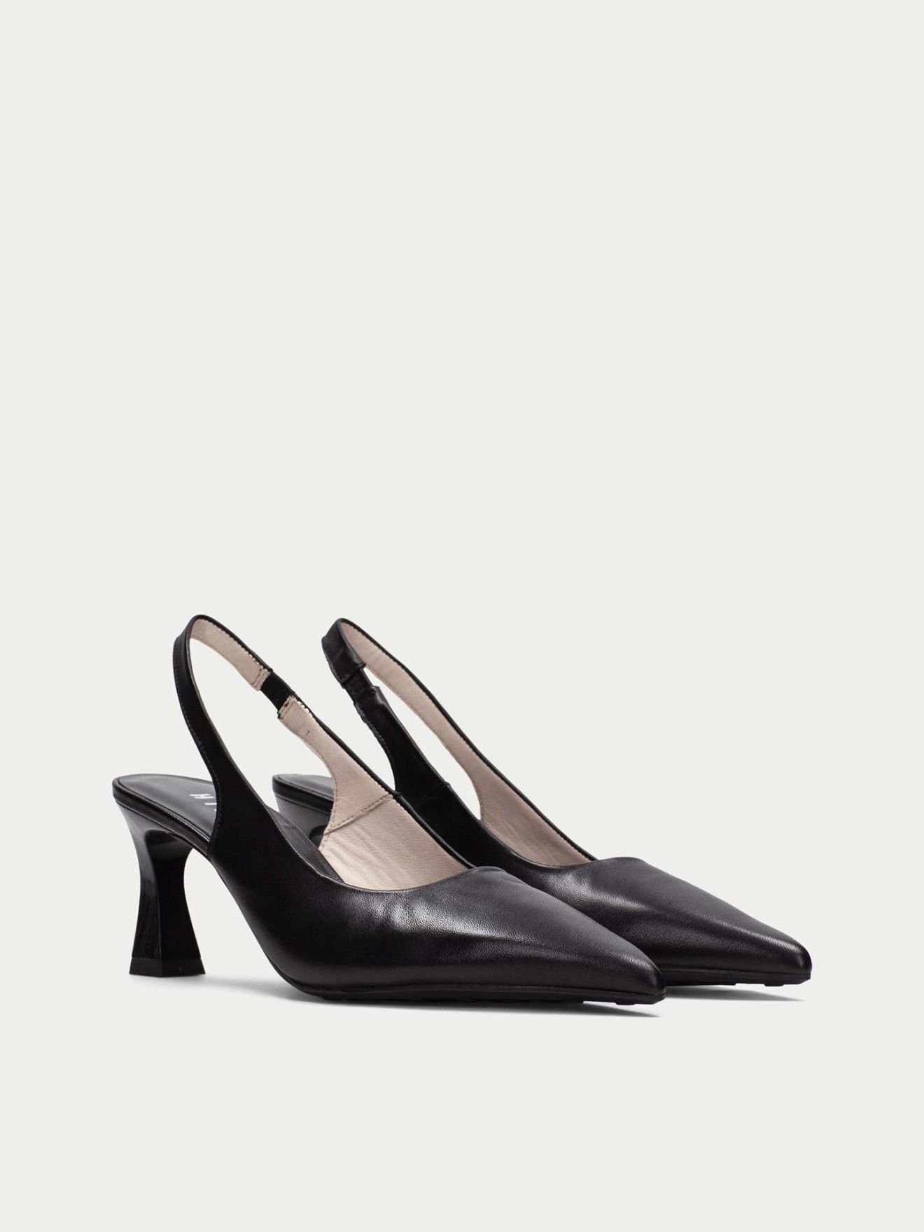 Sapato Slingback em Pele