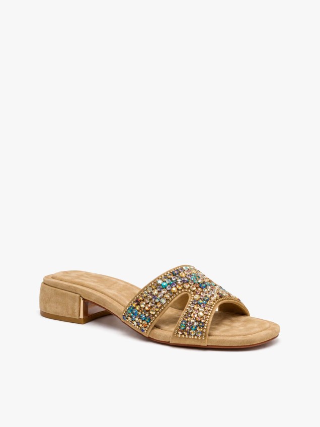 Chinelas com Tacão Baixo