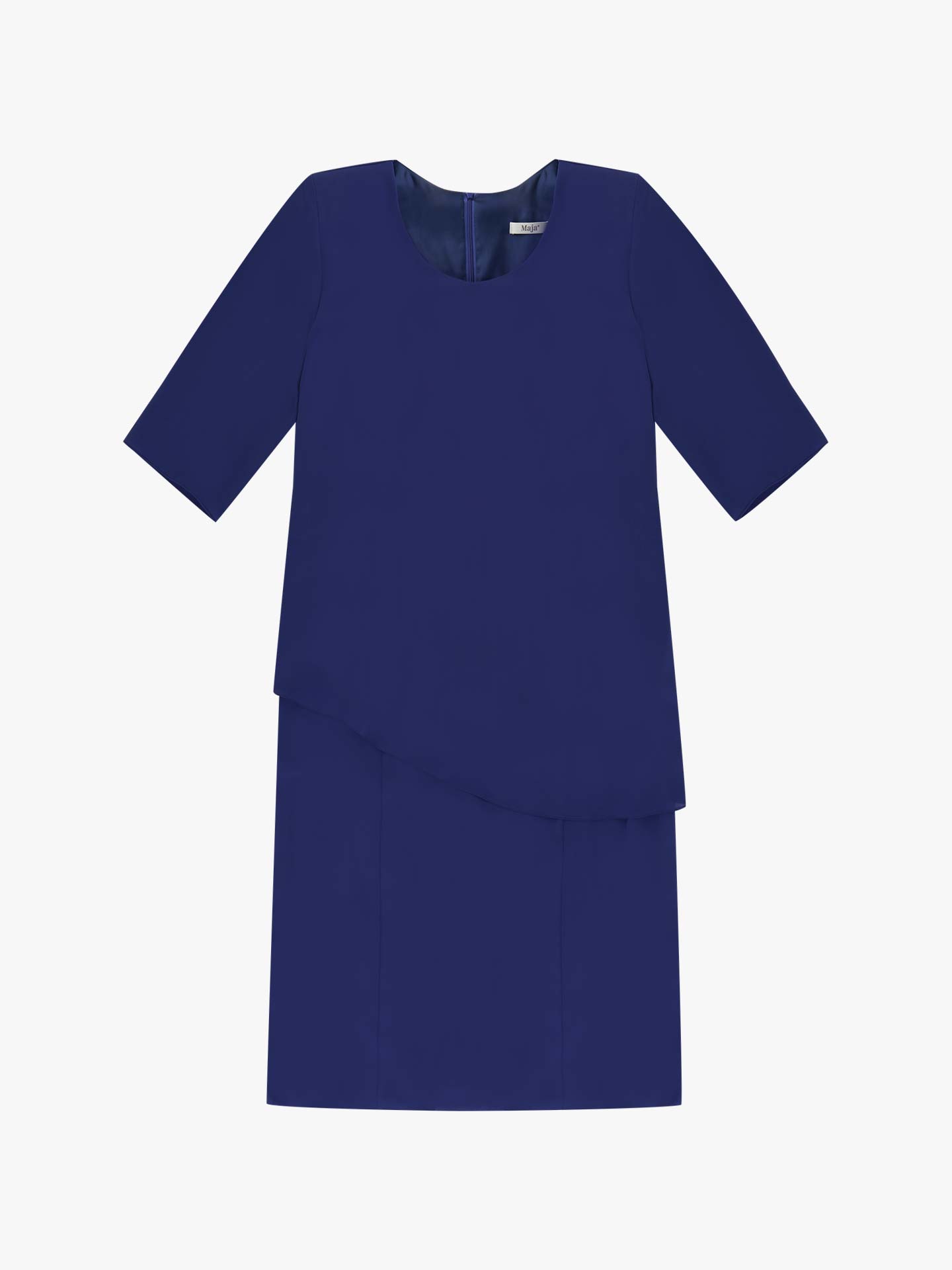 Vestido com Camada Assimétrica