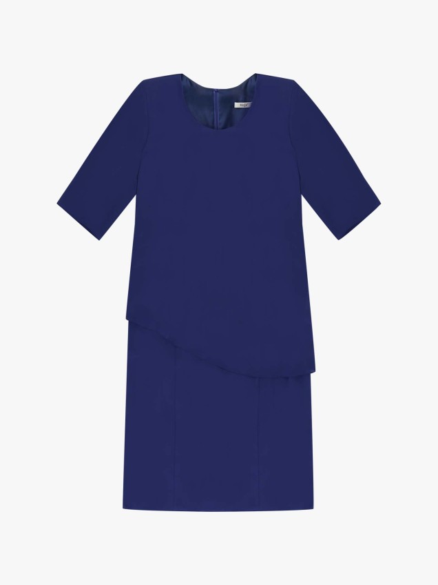 Vestido com Camada Assim�trica