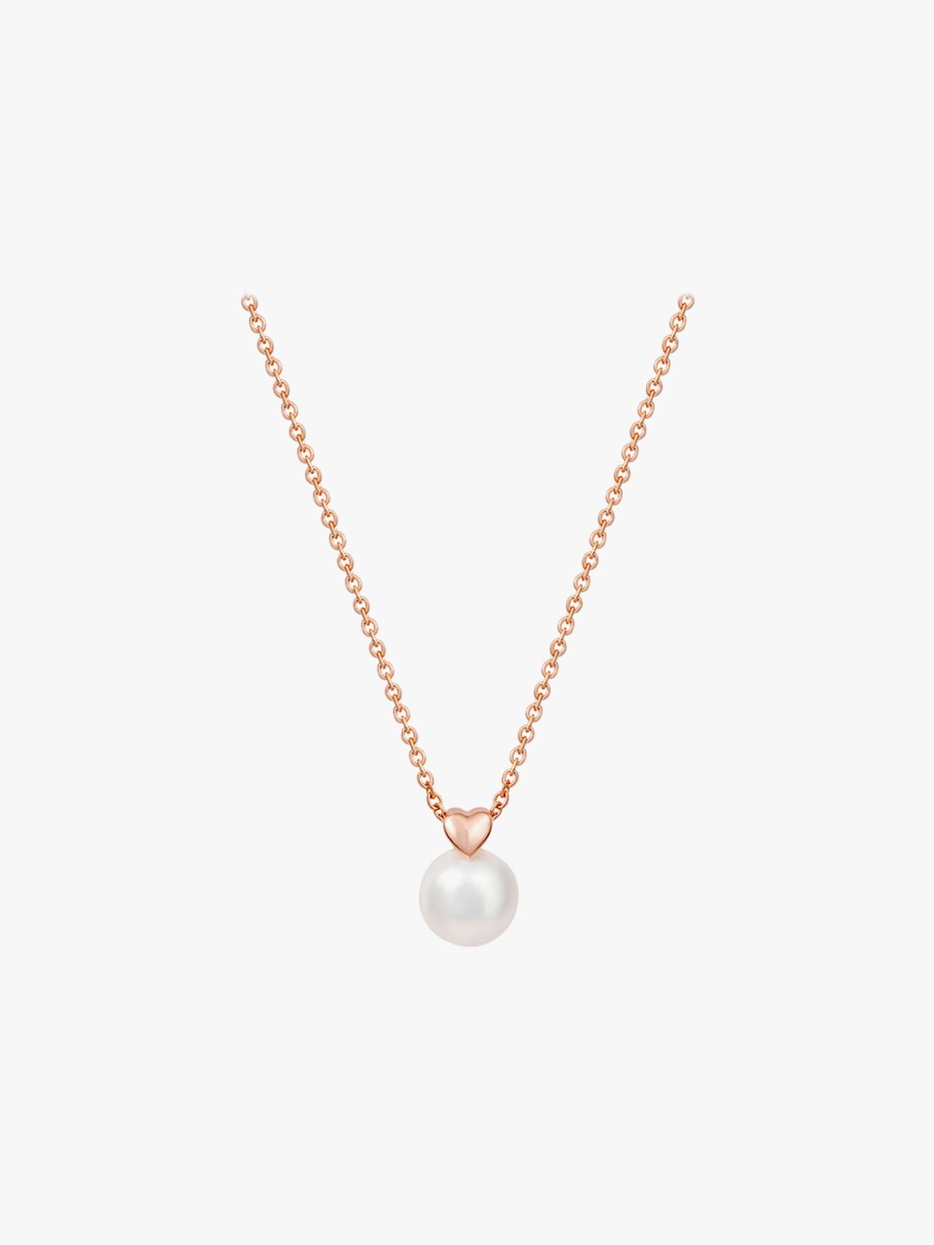 Colar Love In Rose Cora��o & P�rola