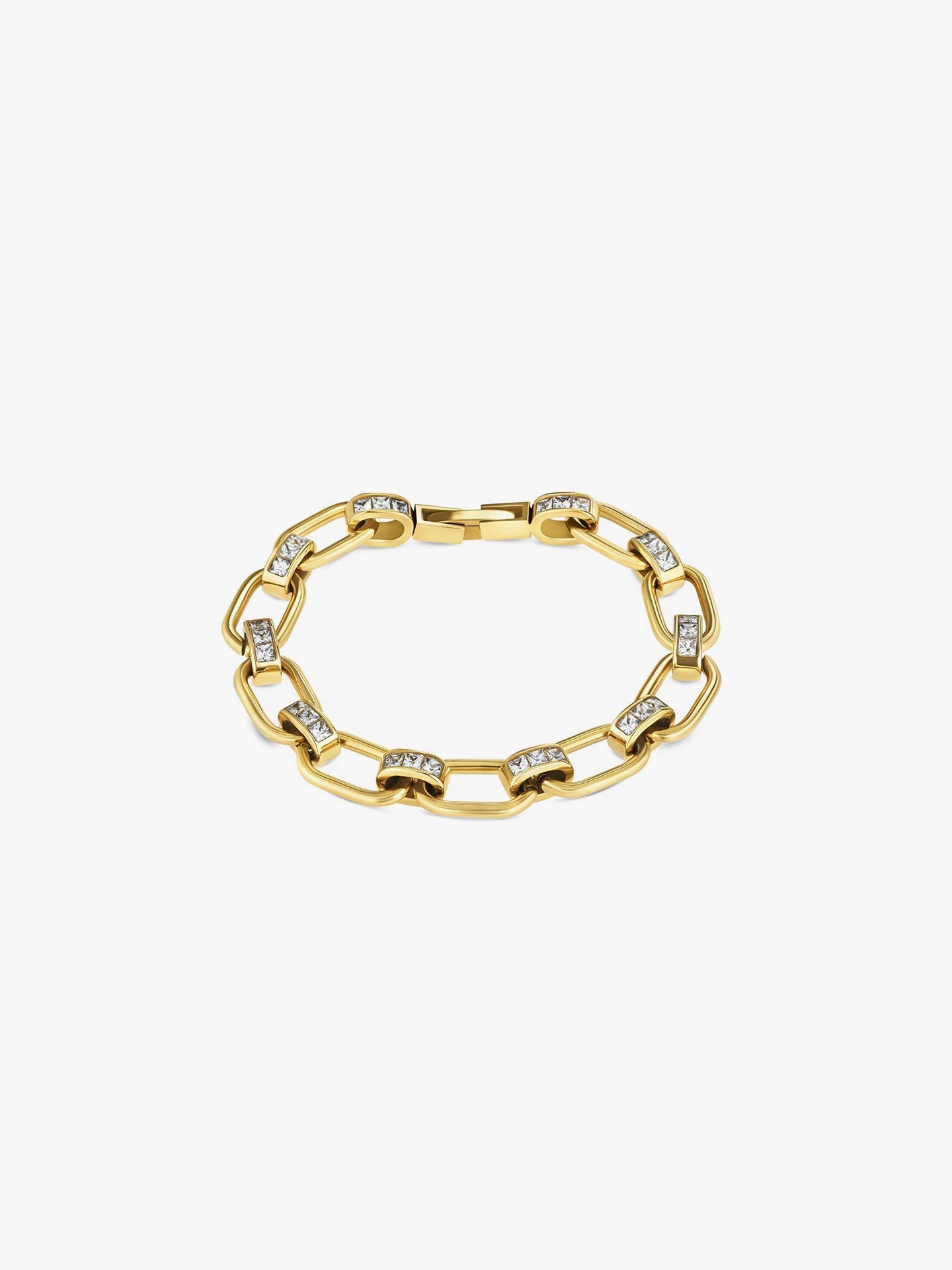 Pulseira Chess Crystal Gold