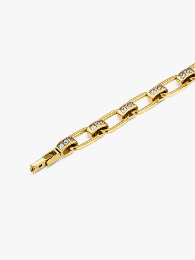 Pulseira Chess Crystal Gold