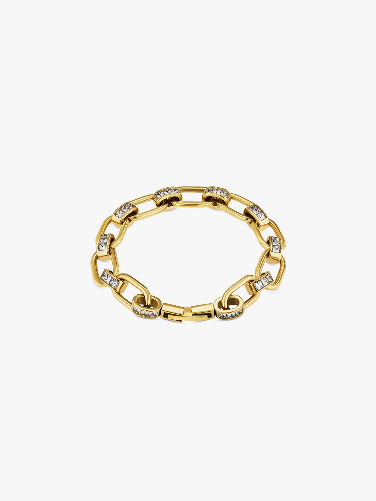 Pulseira Chess Crystal Gold