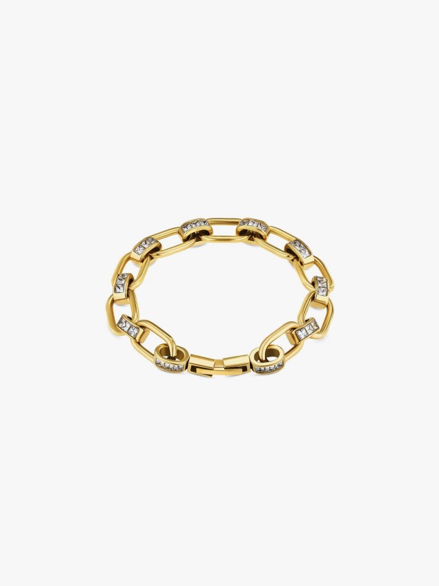 Pulseira Chess Crystal Gold