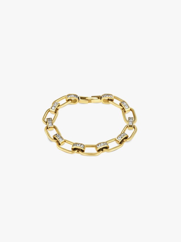 Pulseira Chess Crystal Gold
