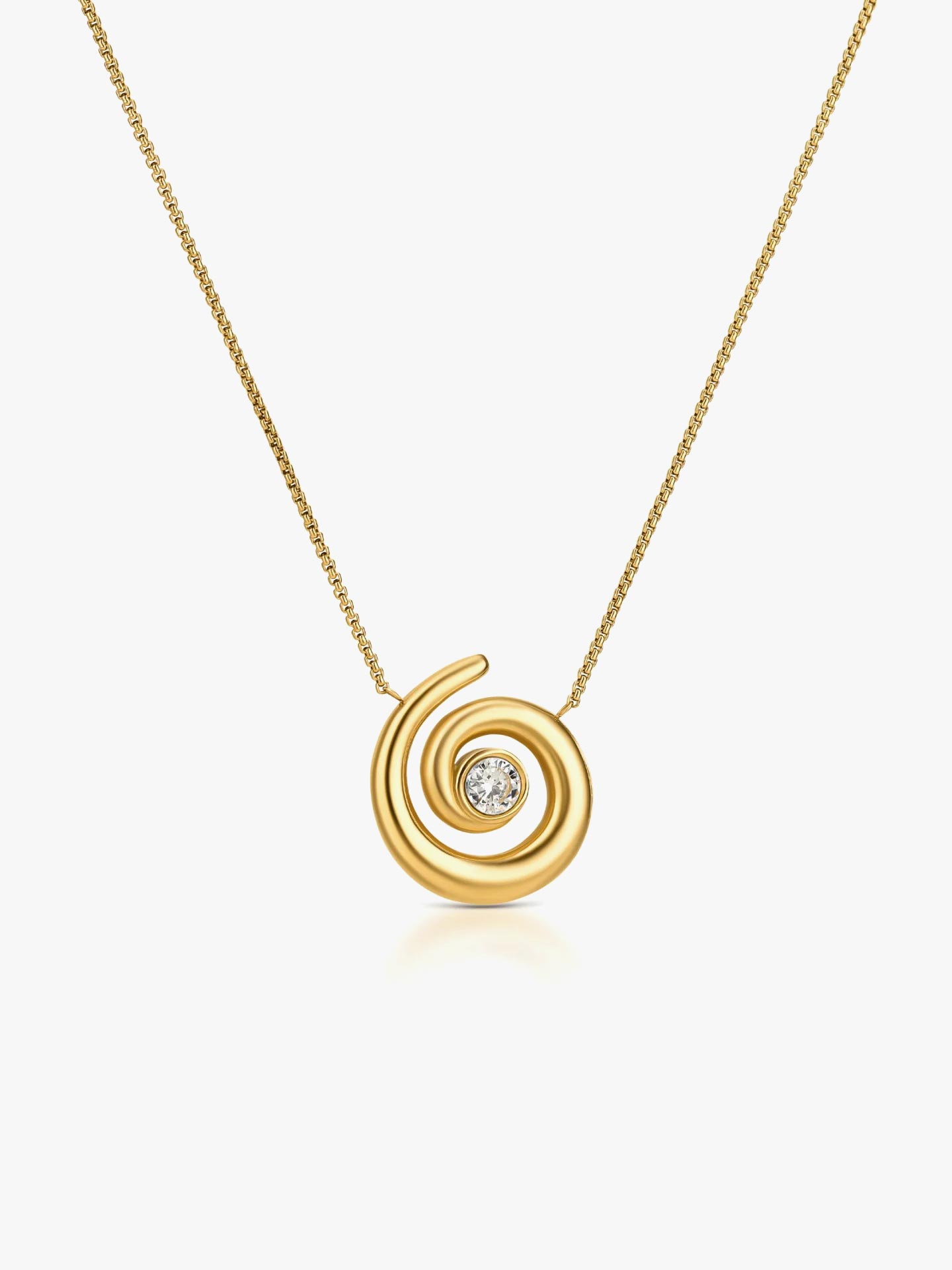 Colar Chess Spiral Gold