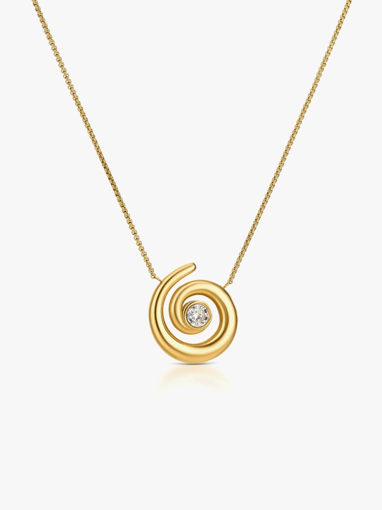 Colar Chess Spiral Gold
