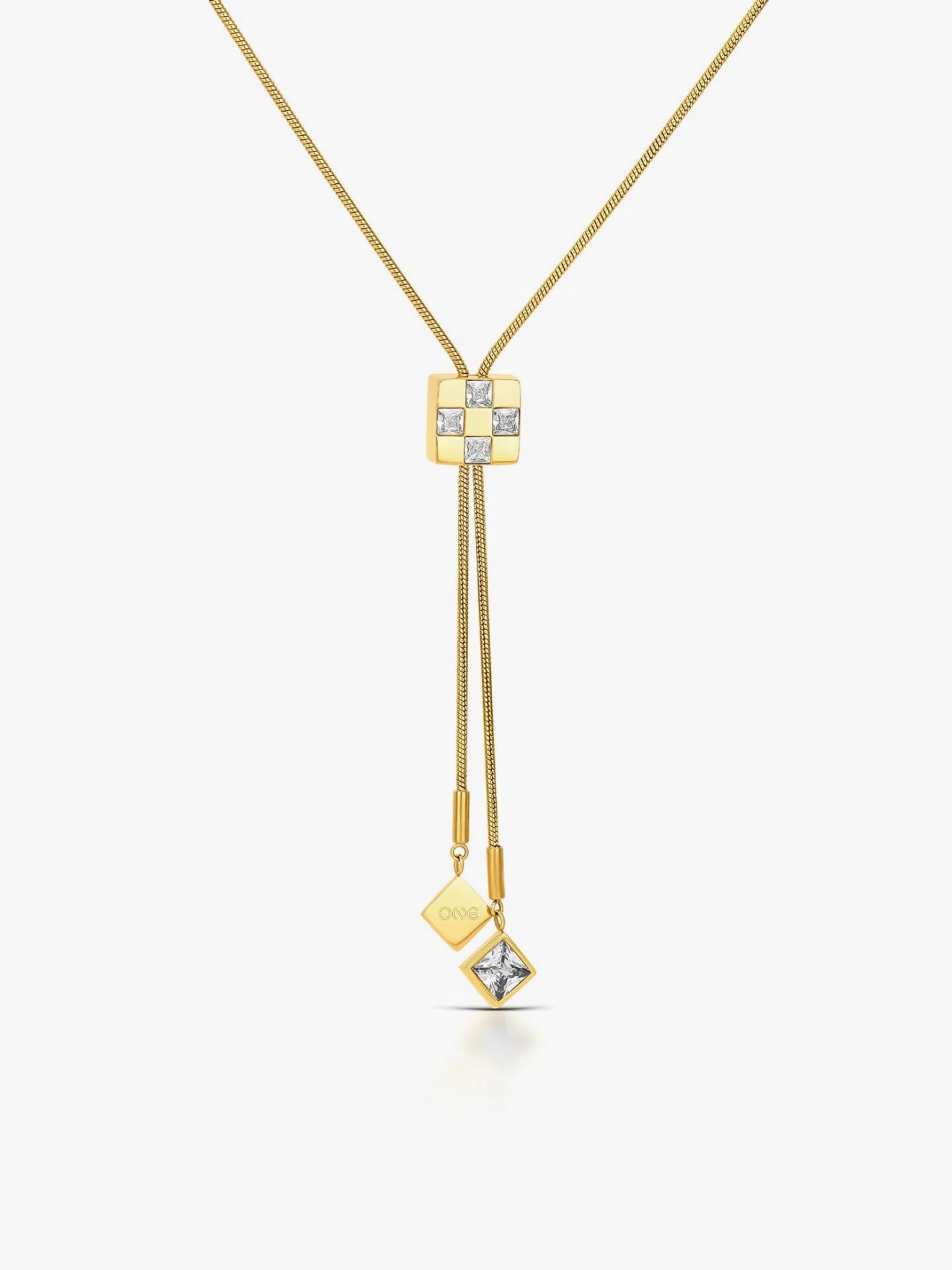 Colar Chess Long Gold