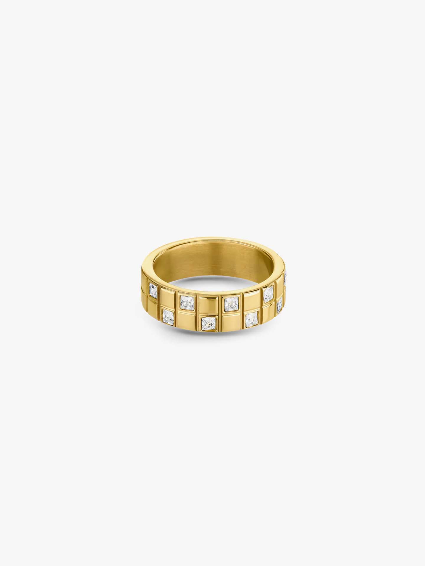 Anel Chess Crystal Gold