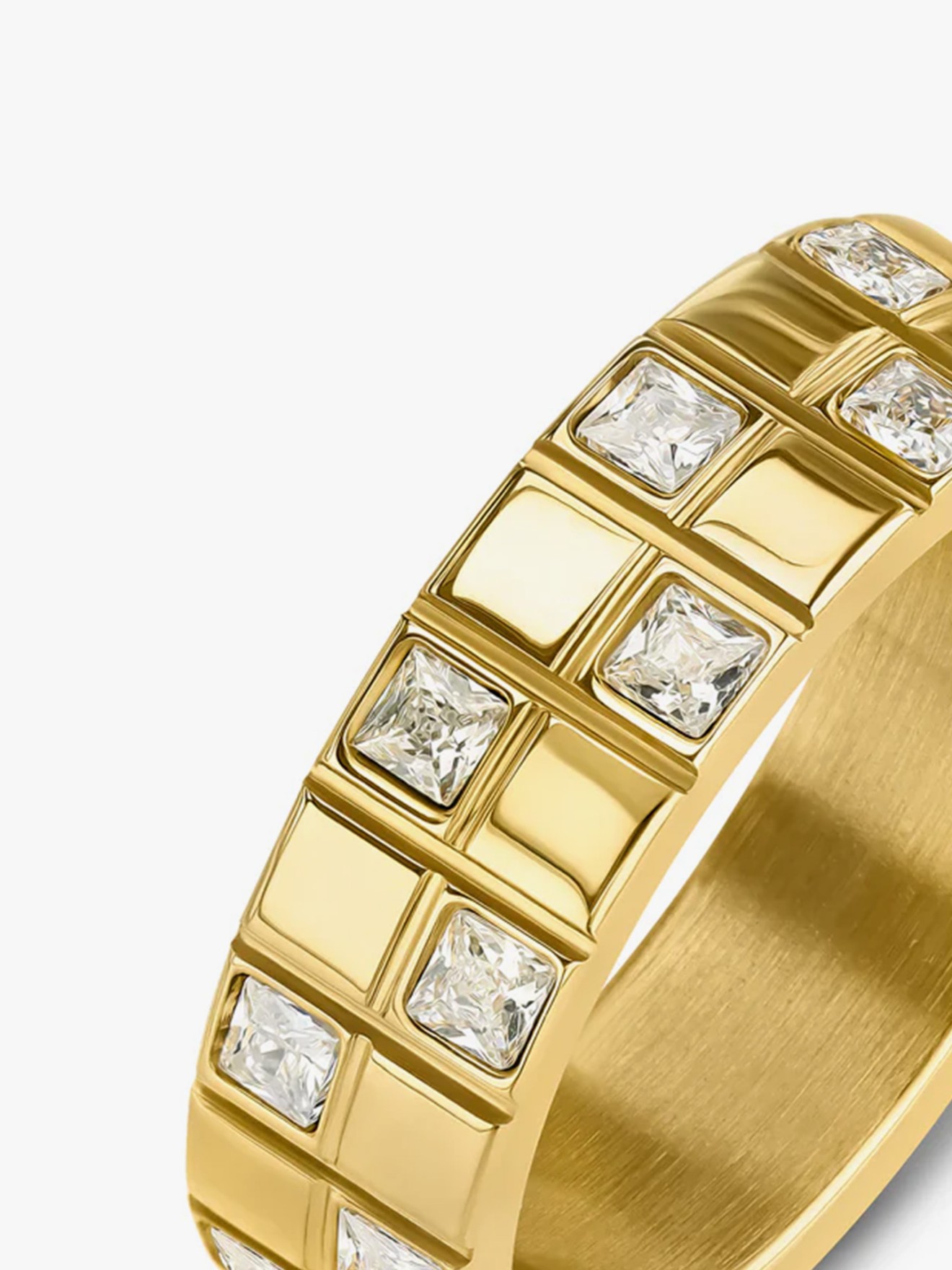 Anel Chess Crystal Gold