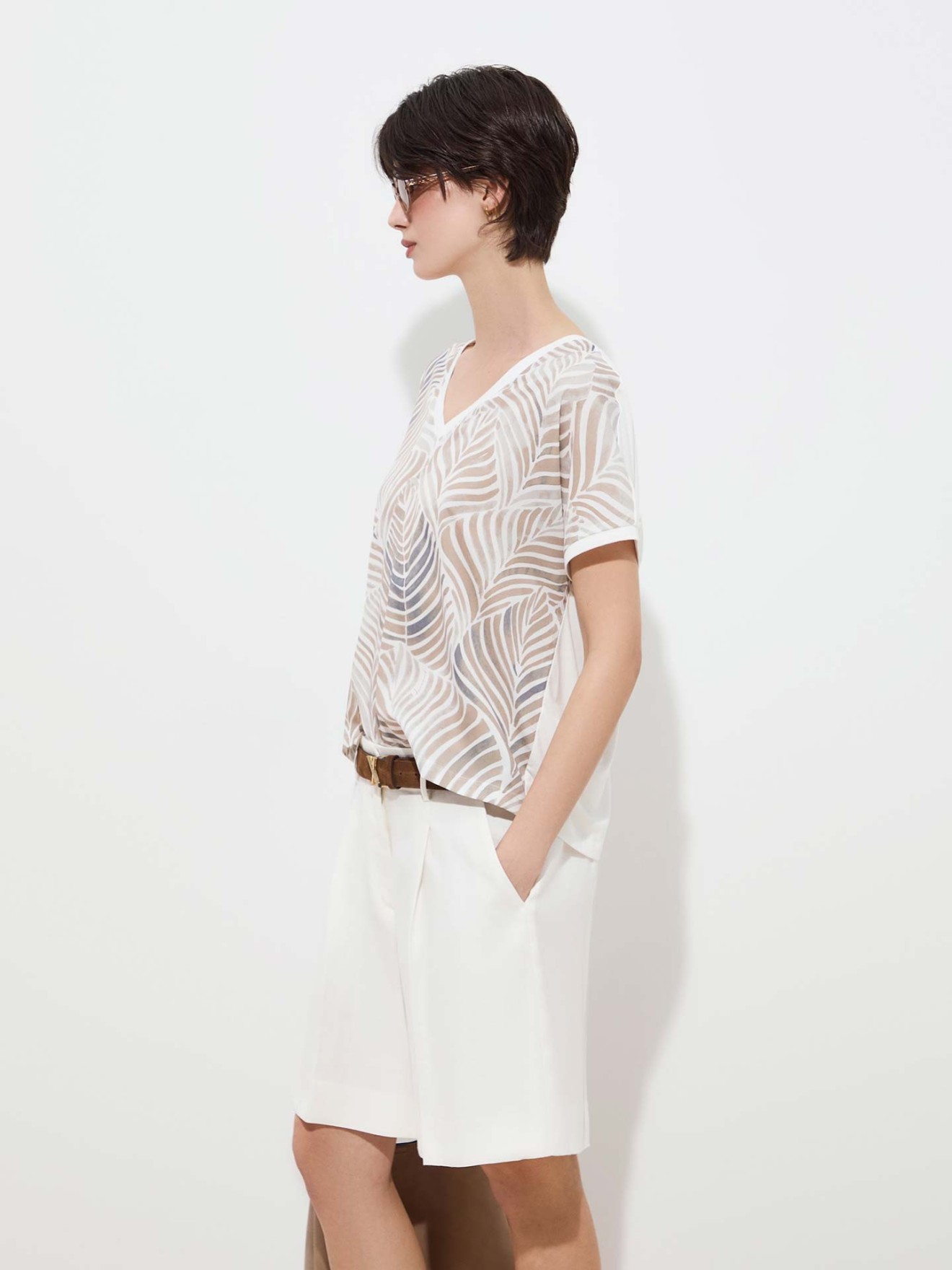 T-shirt com Estampado