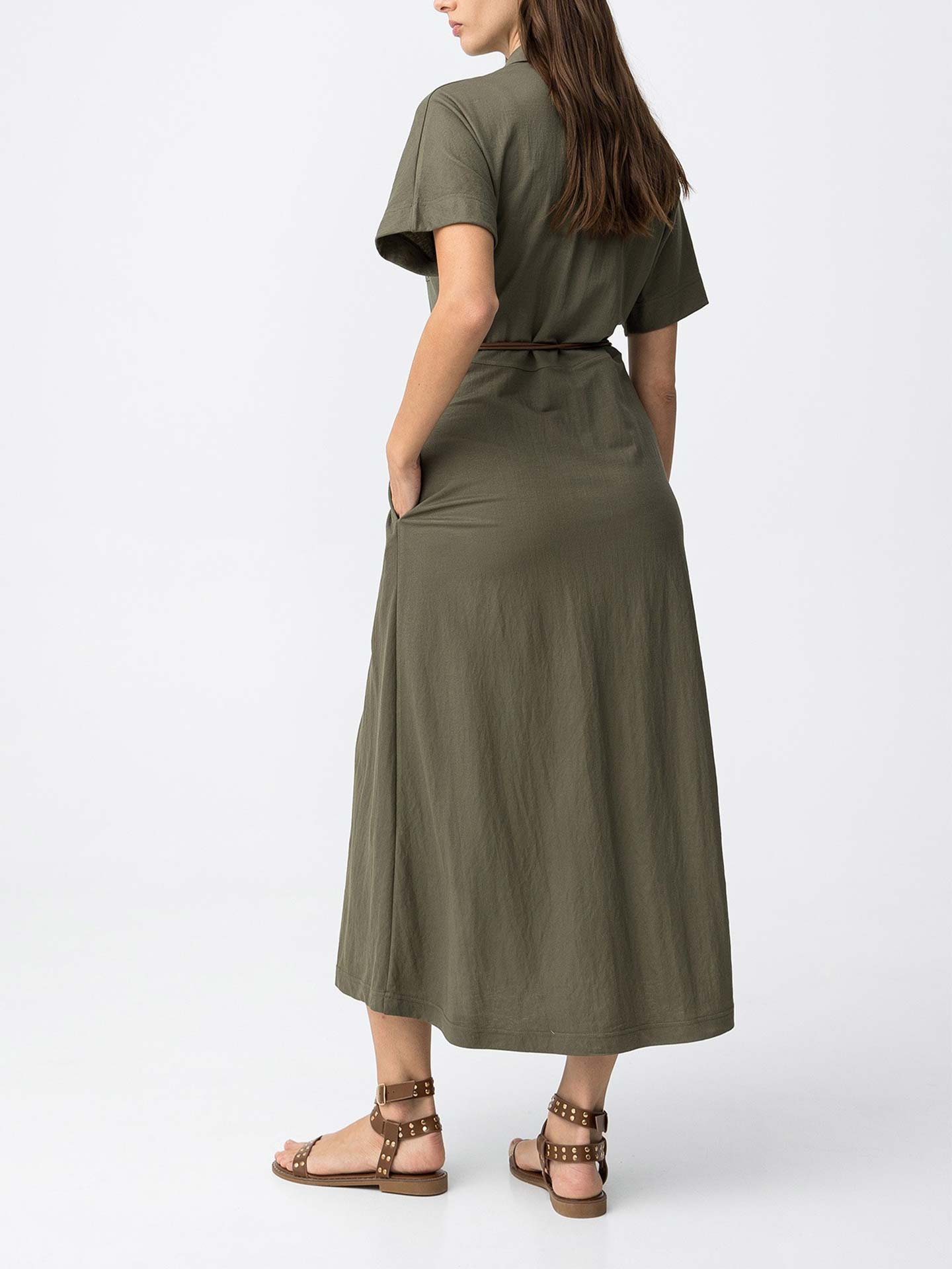 Vestido com Manga Curta
