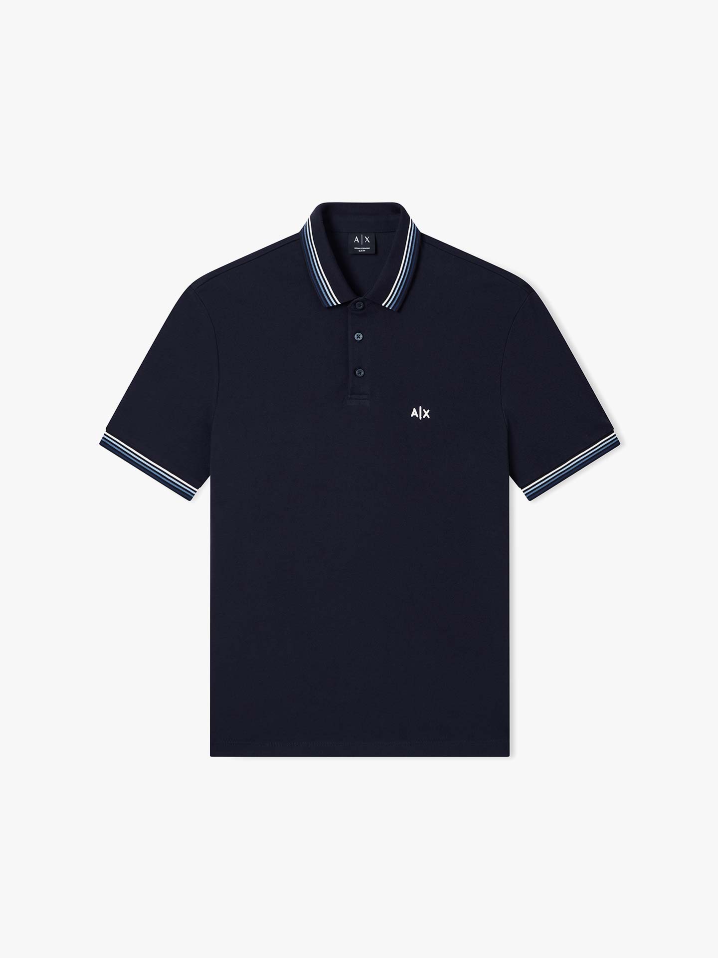 Polo Piqué com Detalhes Contrastantes