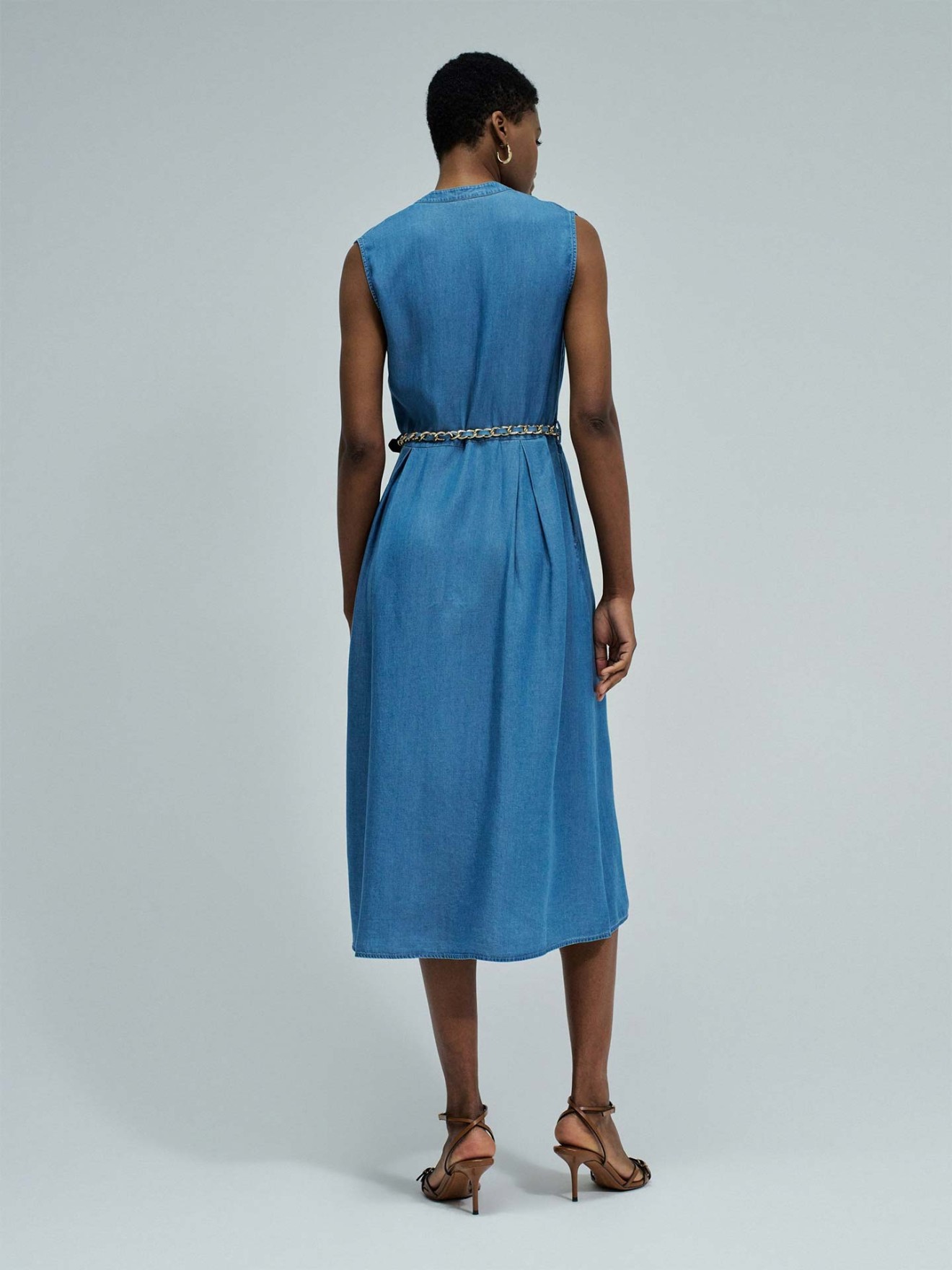 Vestido Midi em Lightdenim