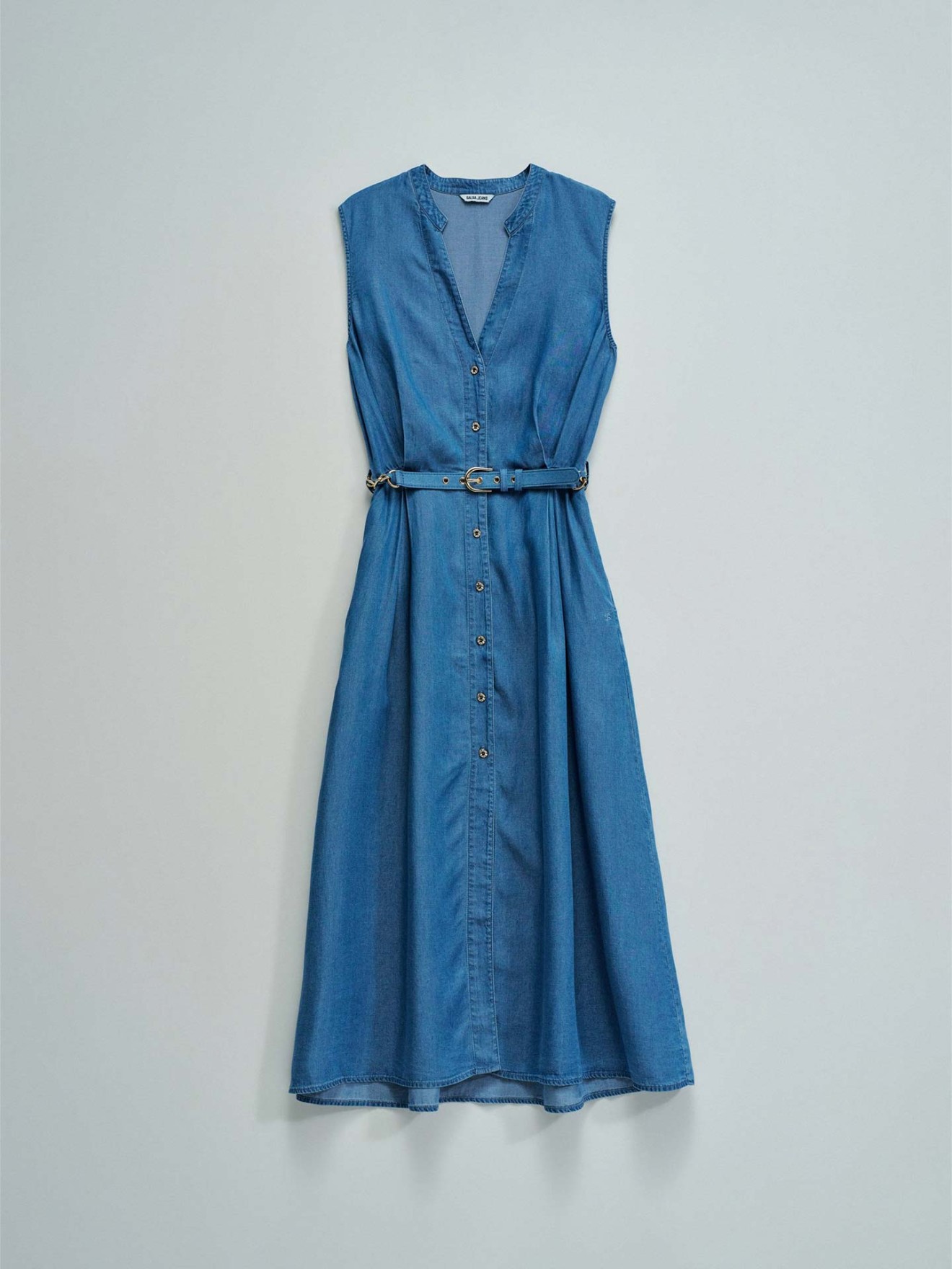 Vestido Midi em Lightdenim