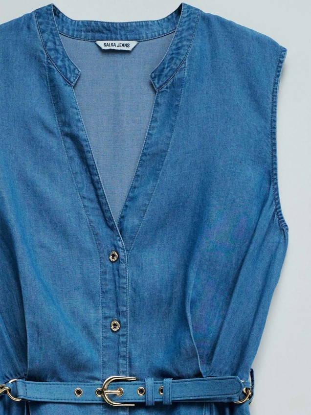 Vestido Midi em Lightdenim