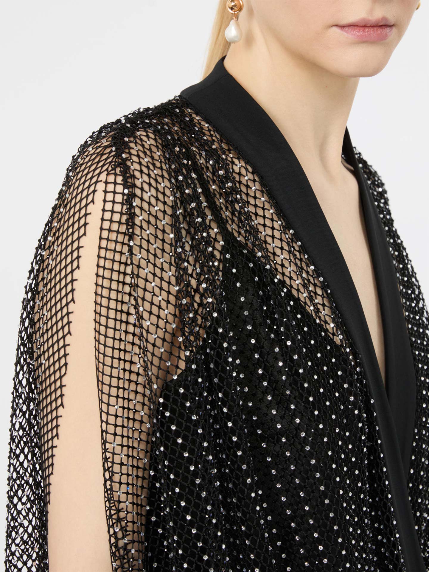 Blusa de Rede com Brilhantes SPXTARO