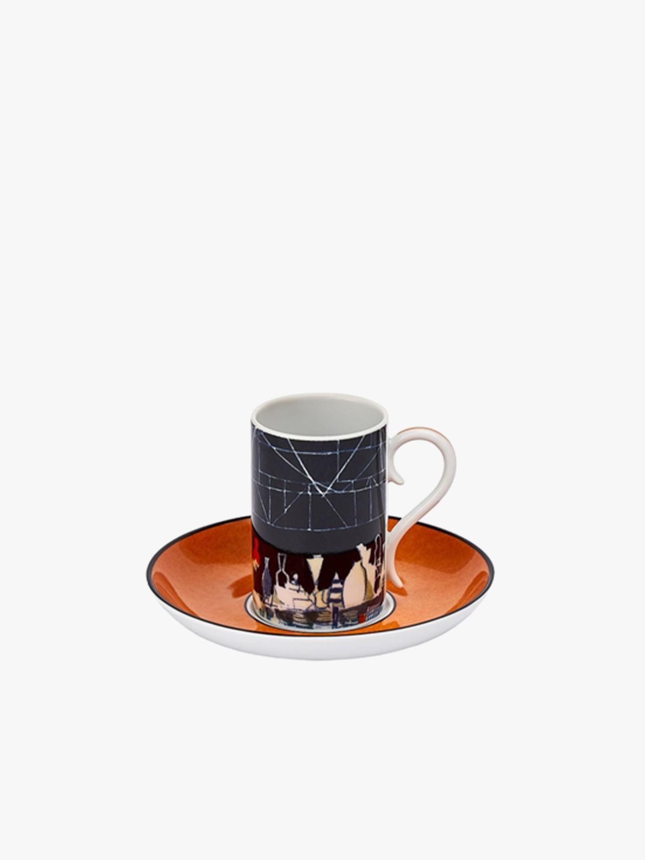 Conjunto de 4 Chávenas de Café com Pires Cadernos de Viagem