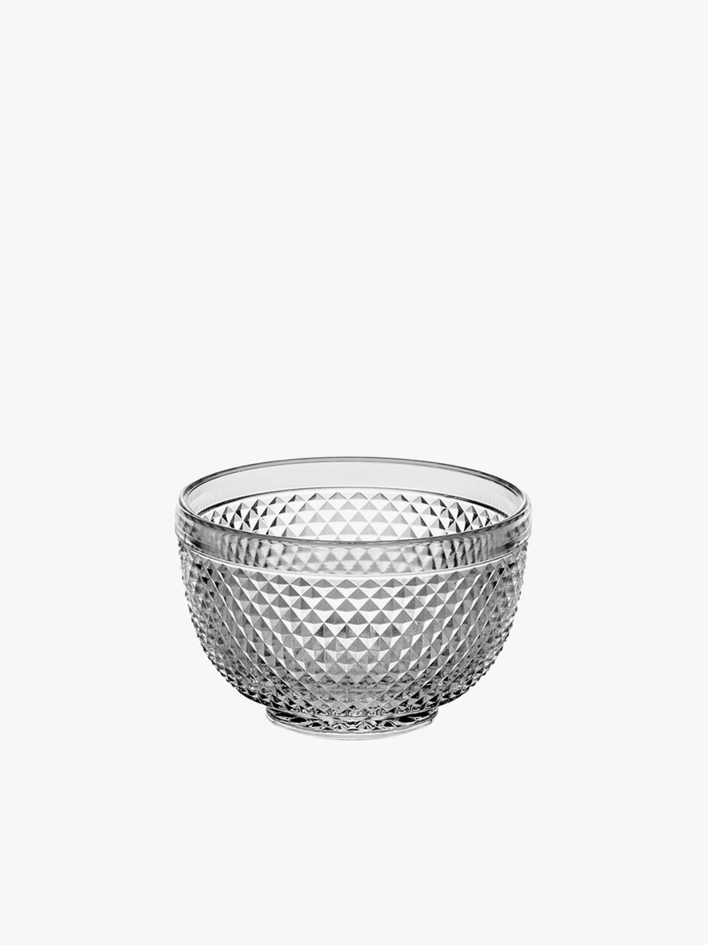 Taça Pequena em Vidro com Relevo Bicos