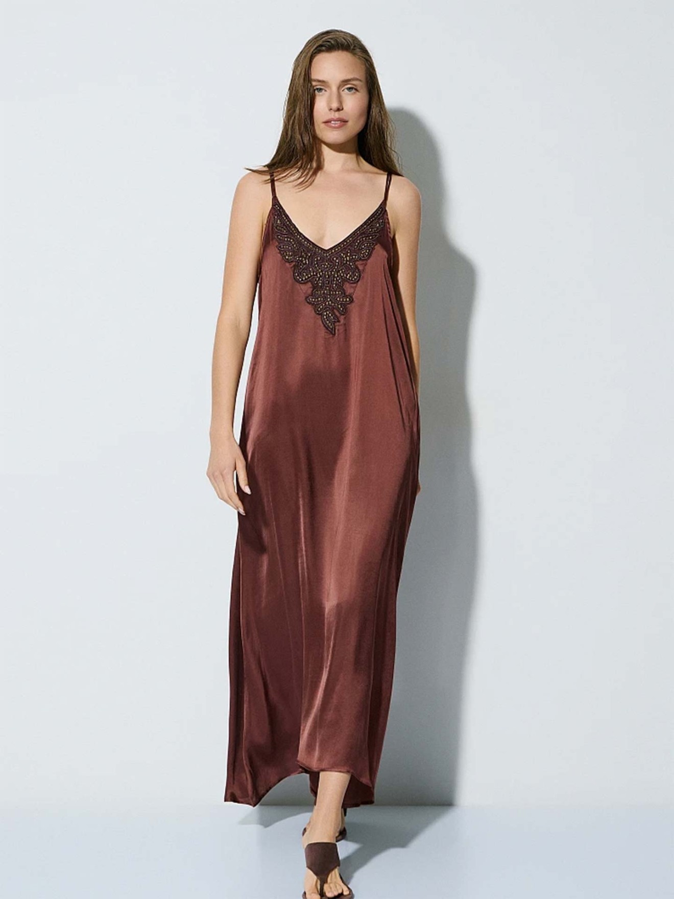 Vestido Comprido Acetinado