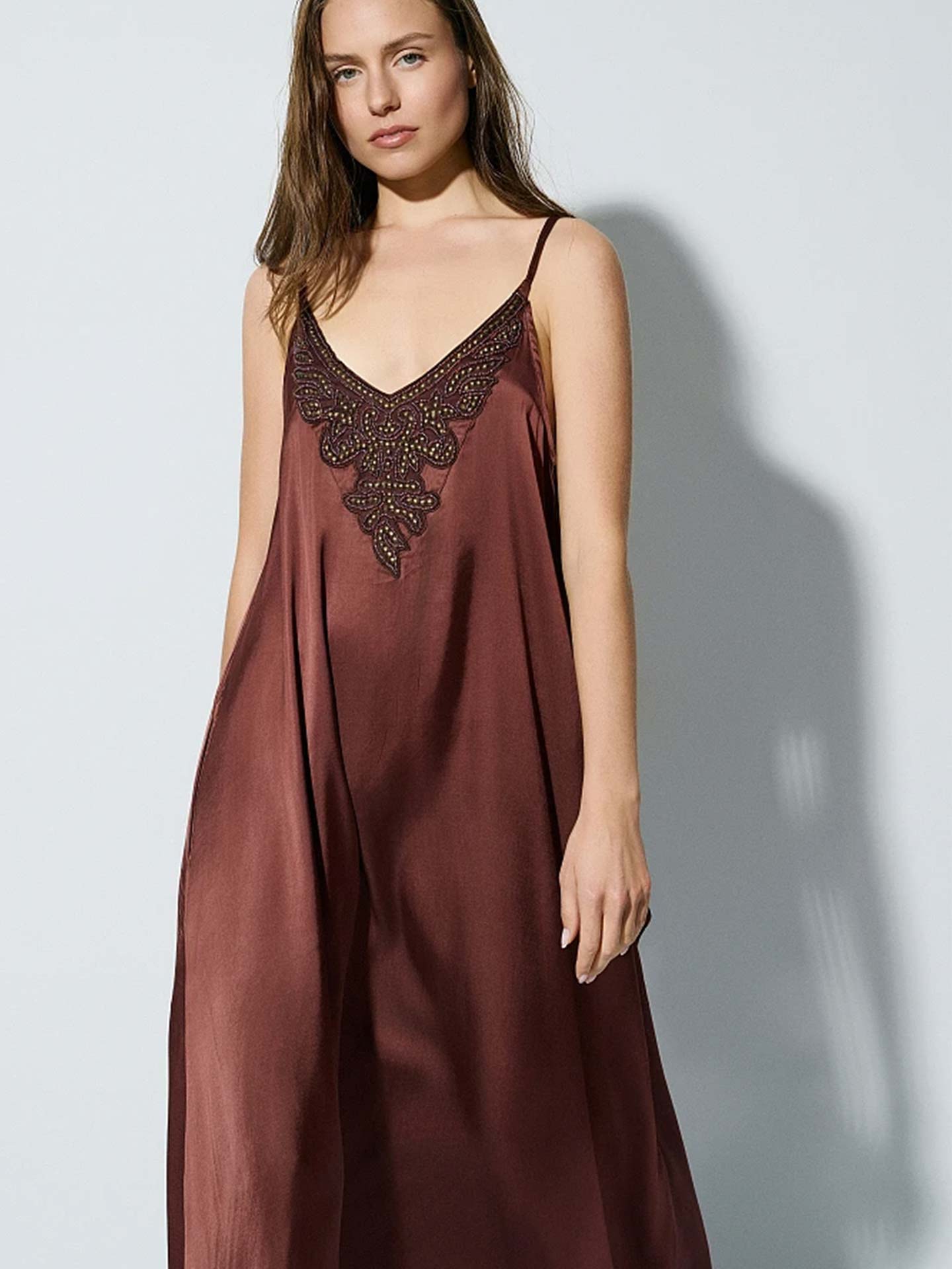Vestido Comprido Acetinado