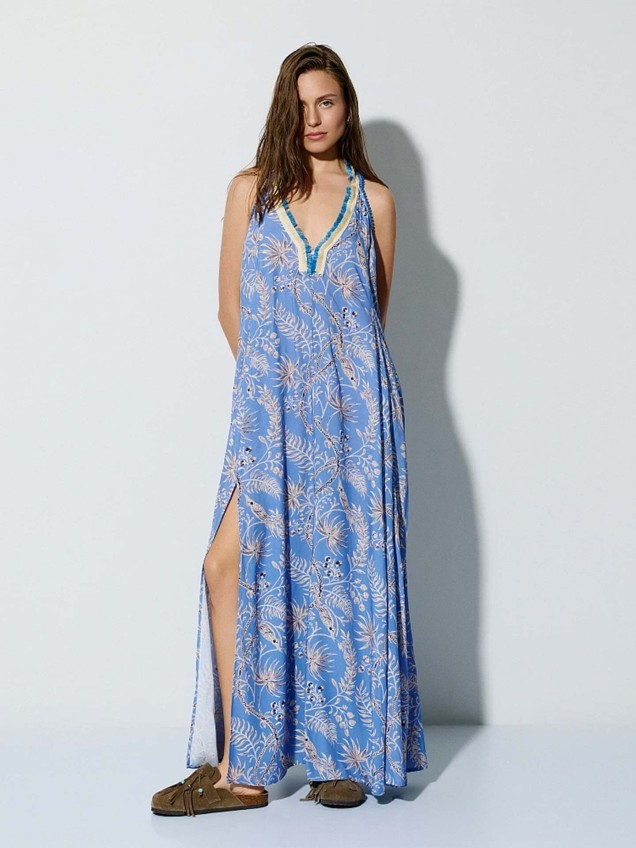 Vestido Comprido com Padr�o