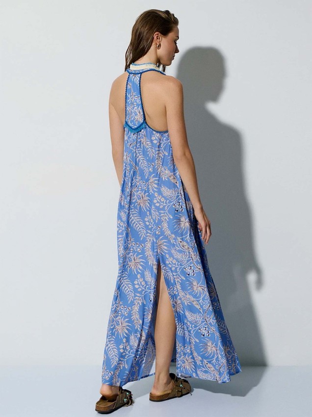 Vestido Comprido com Padrão