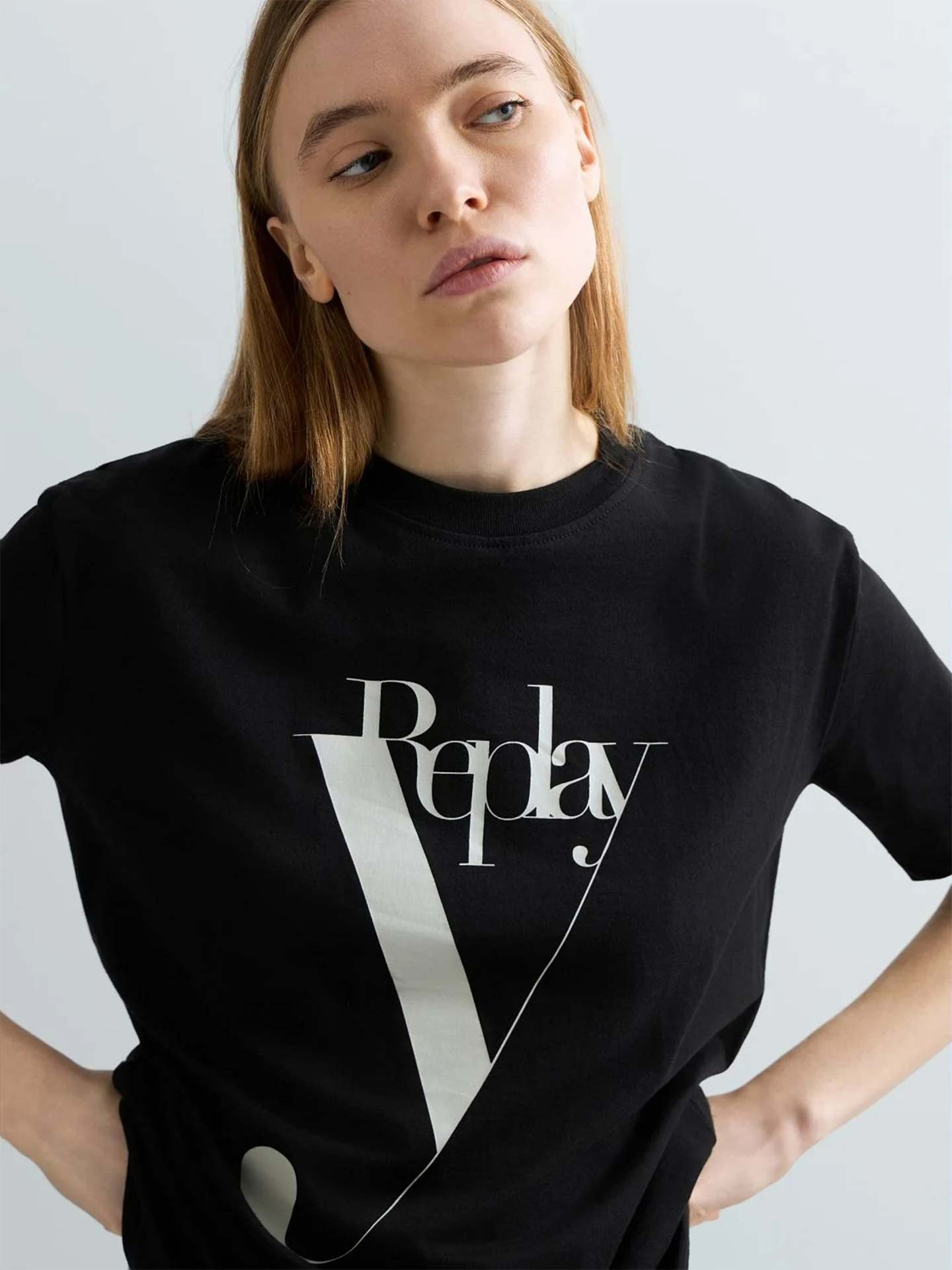 T-shirt Boxy Fit com Estampado