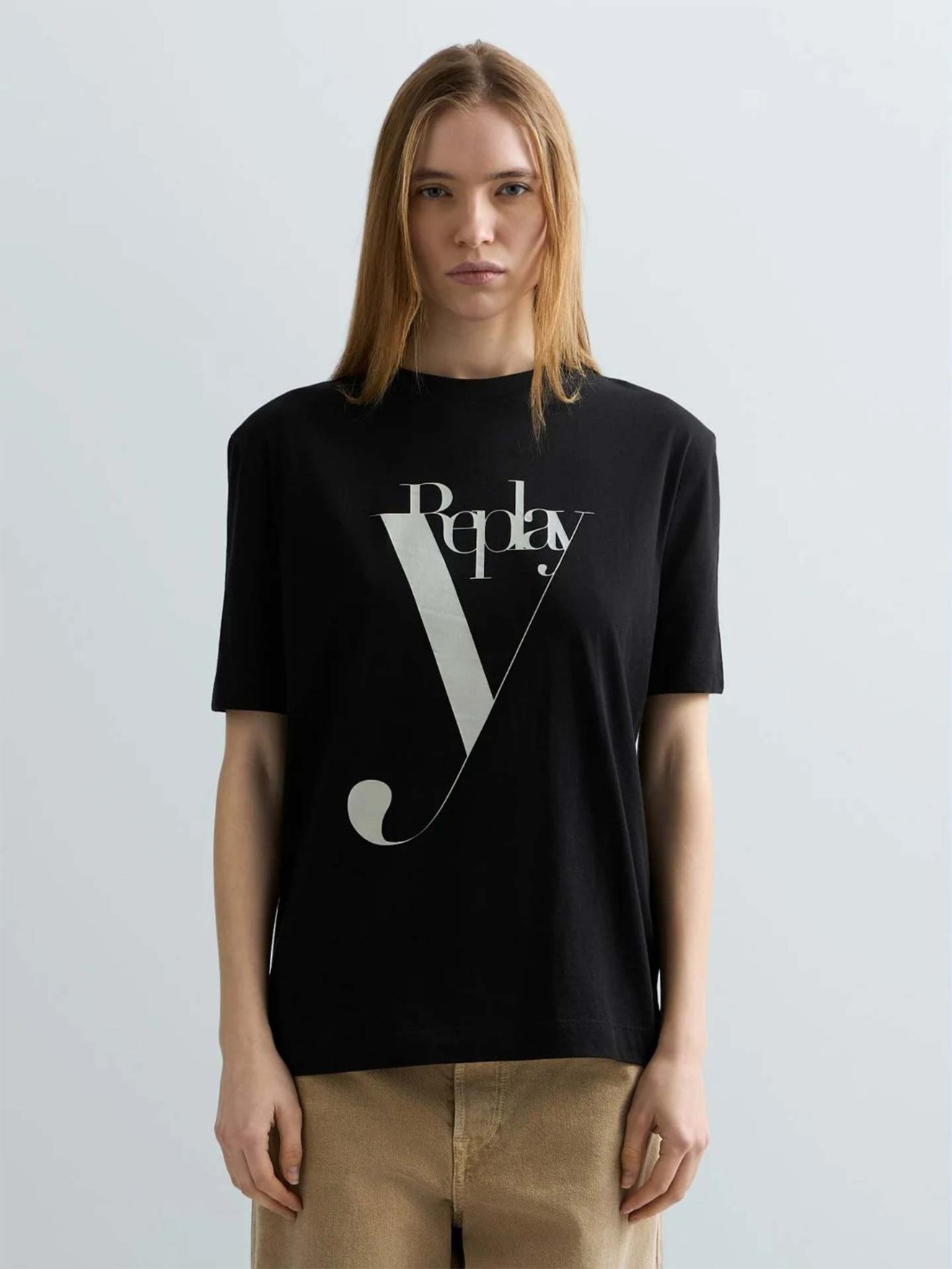 T-shirt Boxy Fit com Estampado