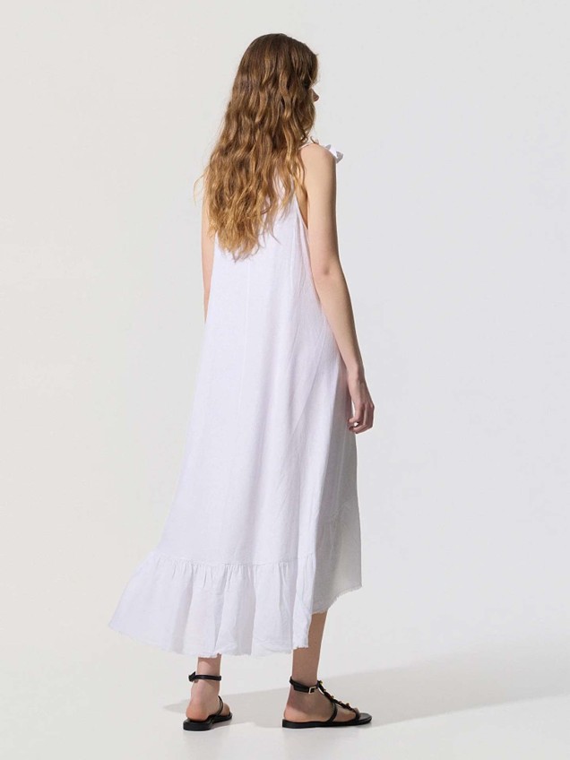 Vestido Assimétrico com Laço