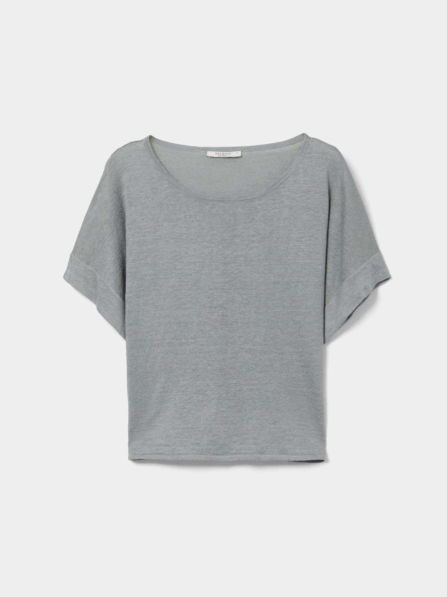 T-shirt com Ombros Descaídos