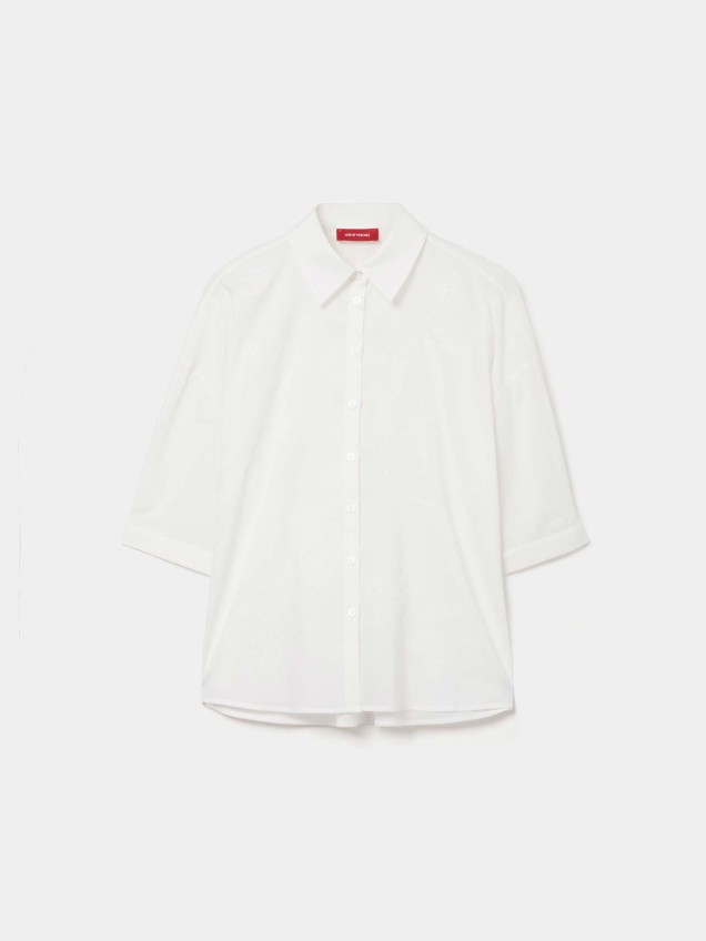 Camisa com Bordado Floral