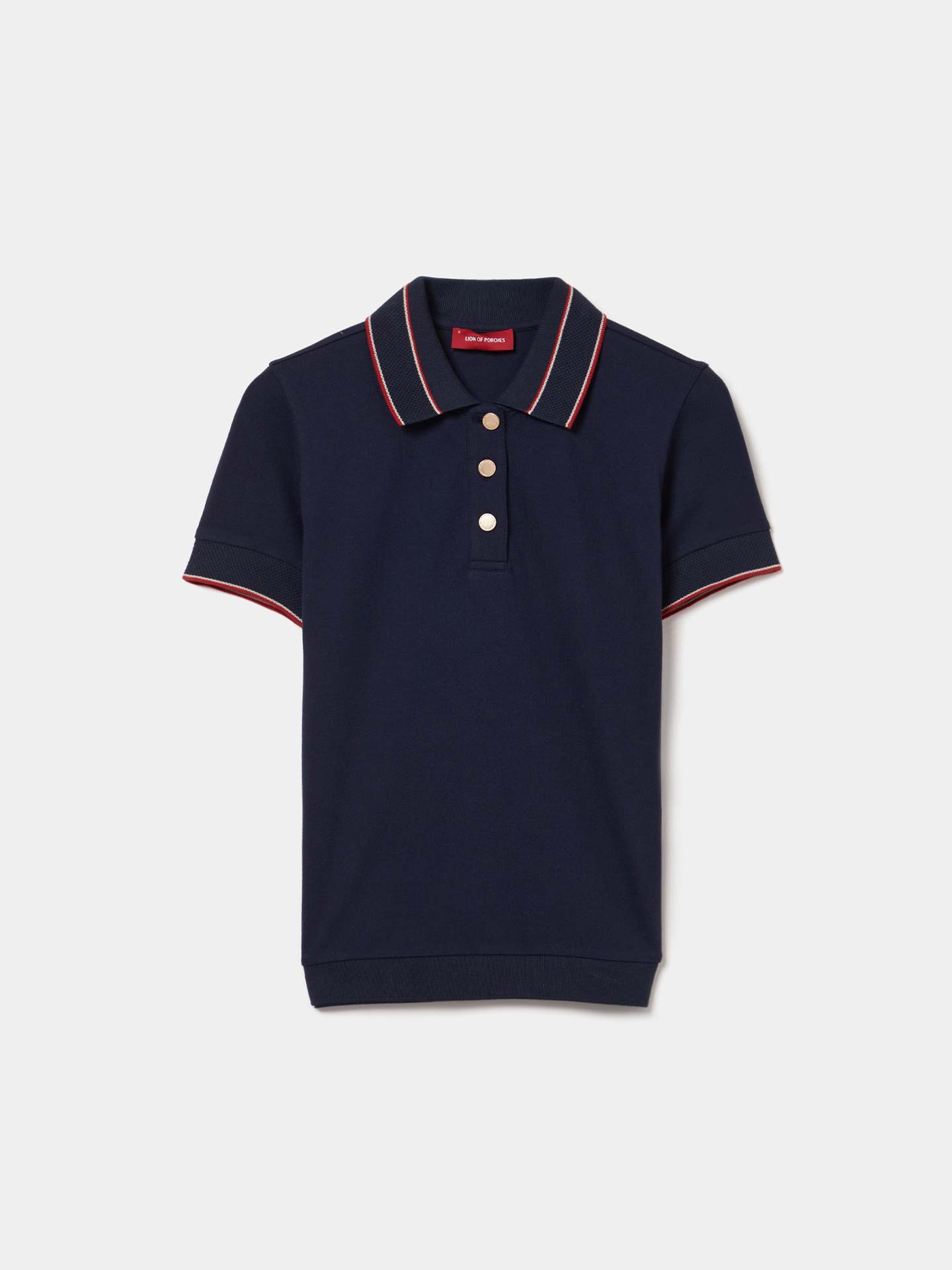 Polo com Riscas em Contraste