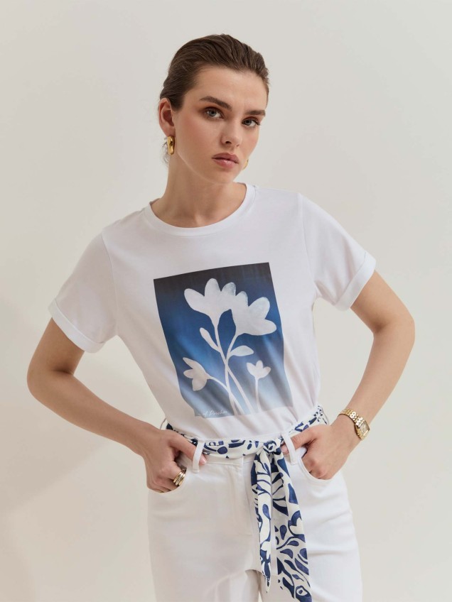T-shirt com Estampado
