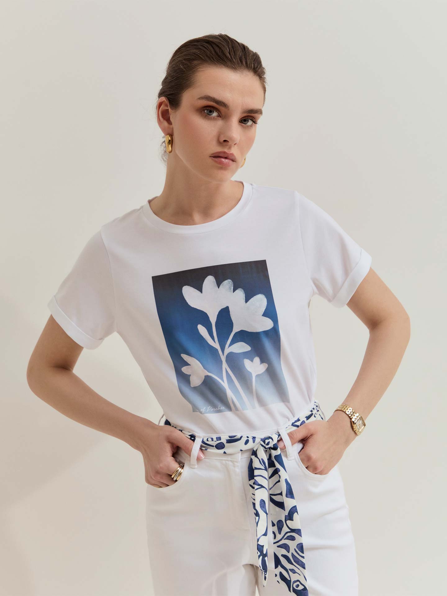 T-shirt com Estampado