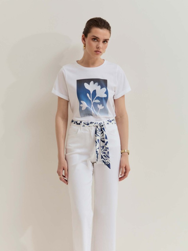 T-shirt com Estampado
