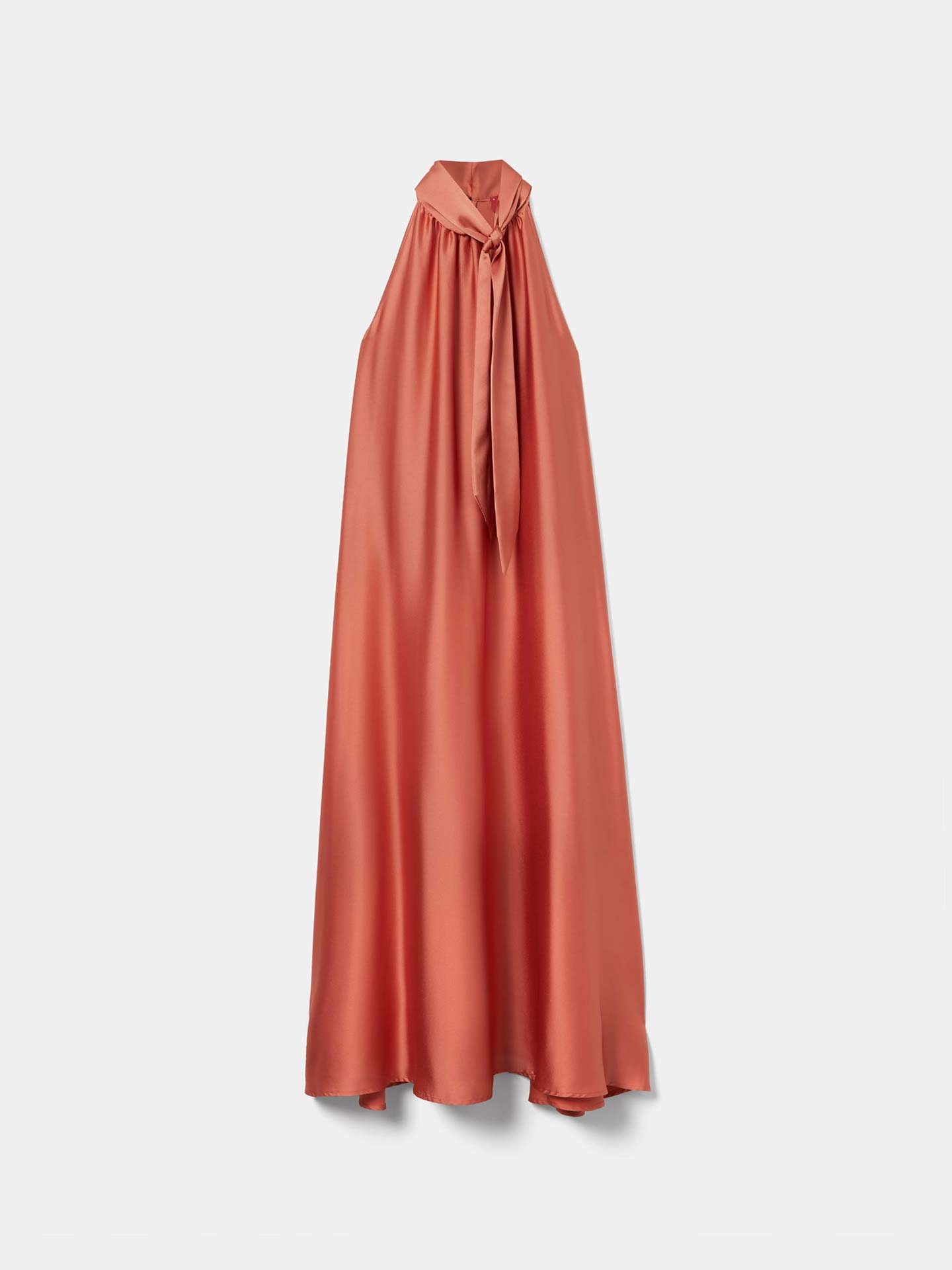 Vestido Fluido de Manga Cava