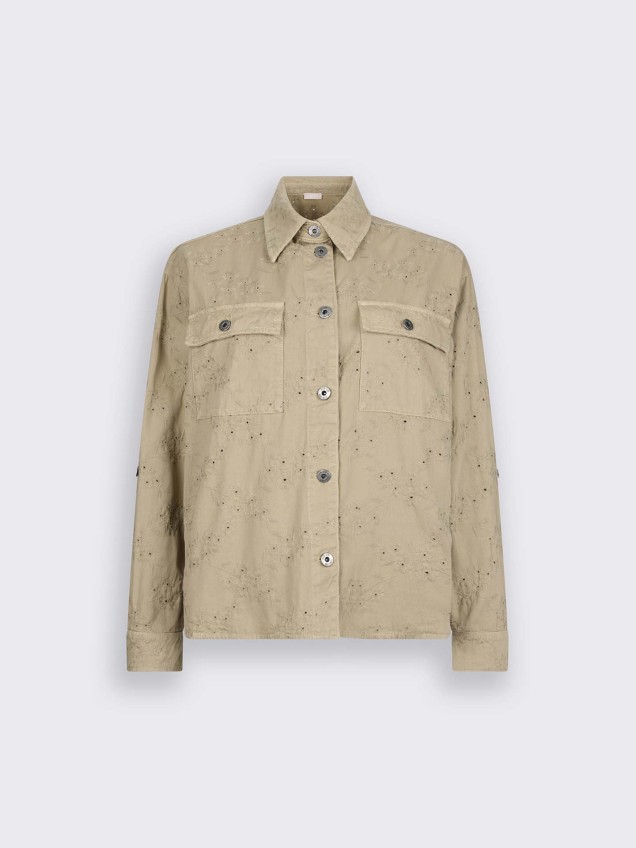 Camisa com Bordado Perfurado