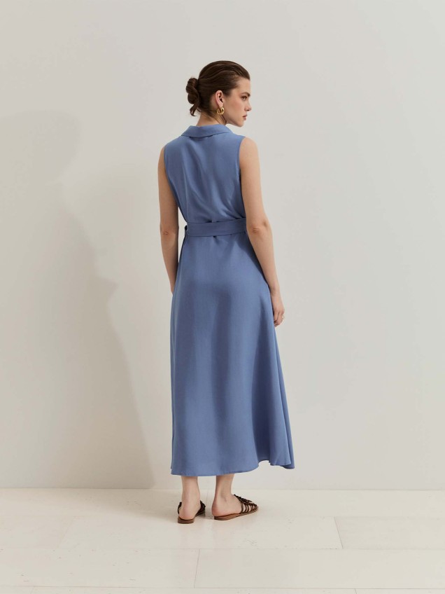 Vestido Camiseiro com Cinto