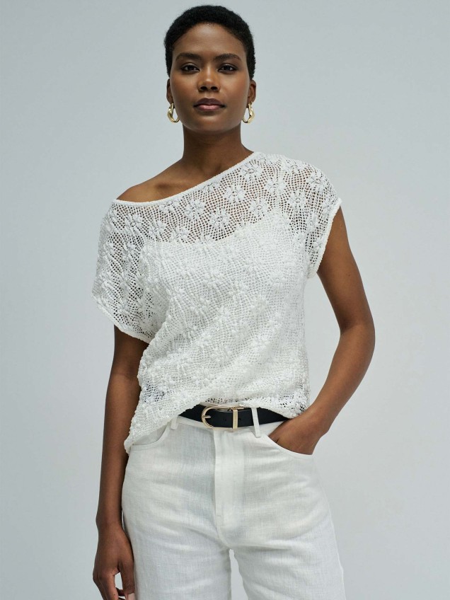 T-shirt em Renda