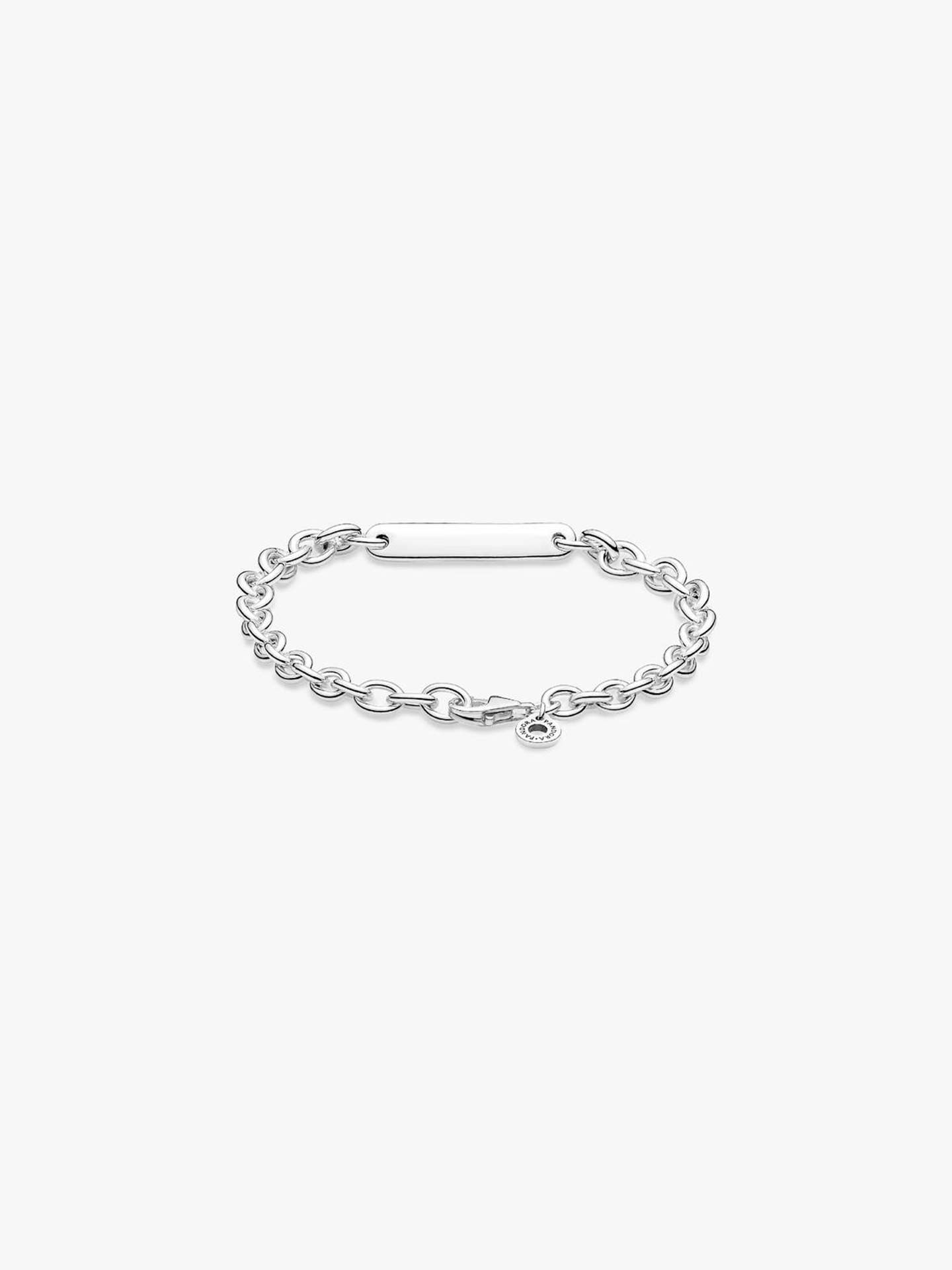Pulseira de Elos com Barra Gravável