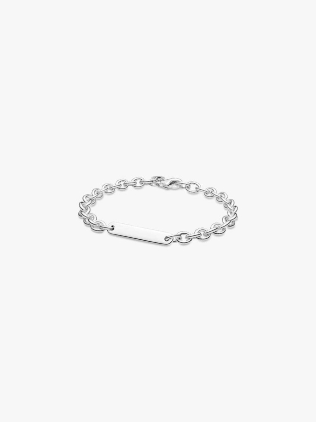 Pulseira de Elos com Barra Gravável