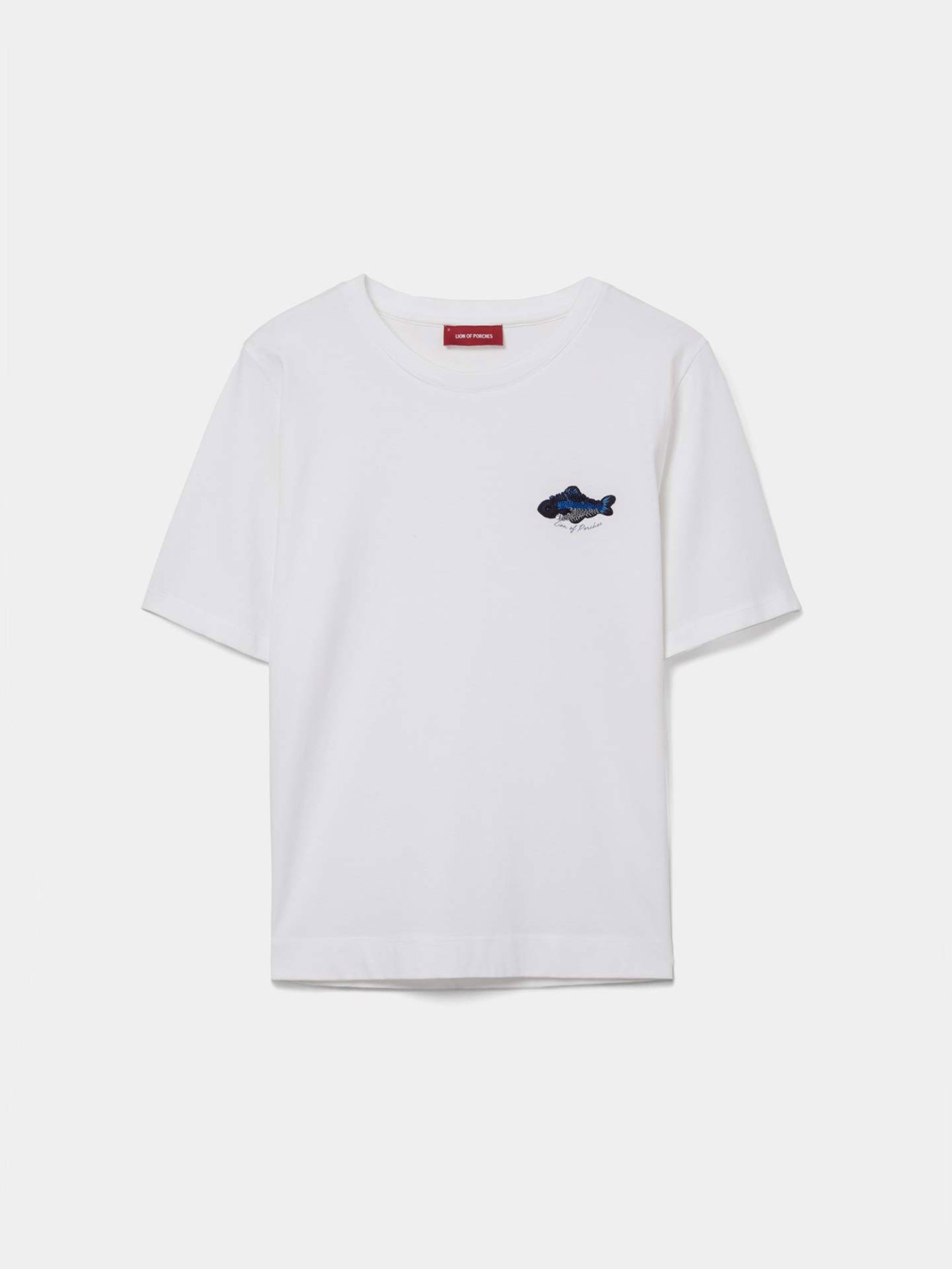 T-shirt com Peixe Bordado