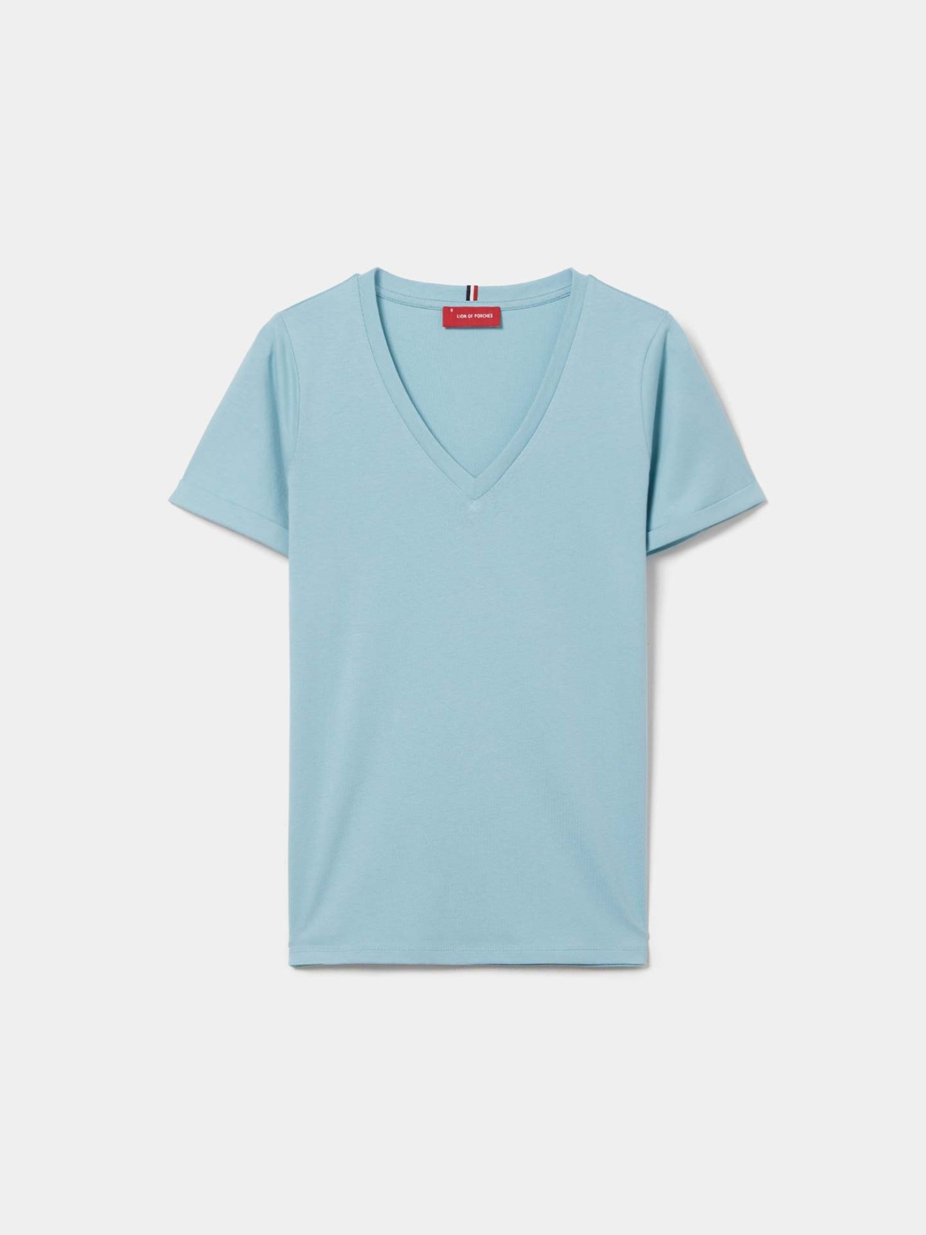 T-shirt com Decote em V
