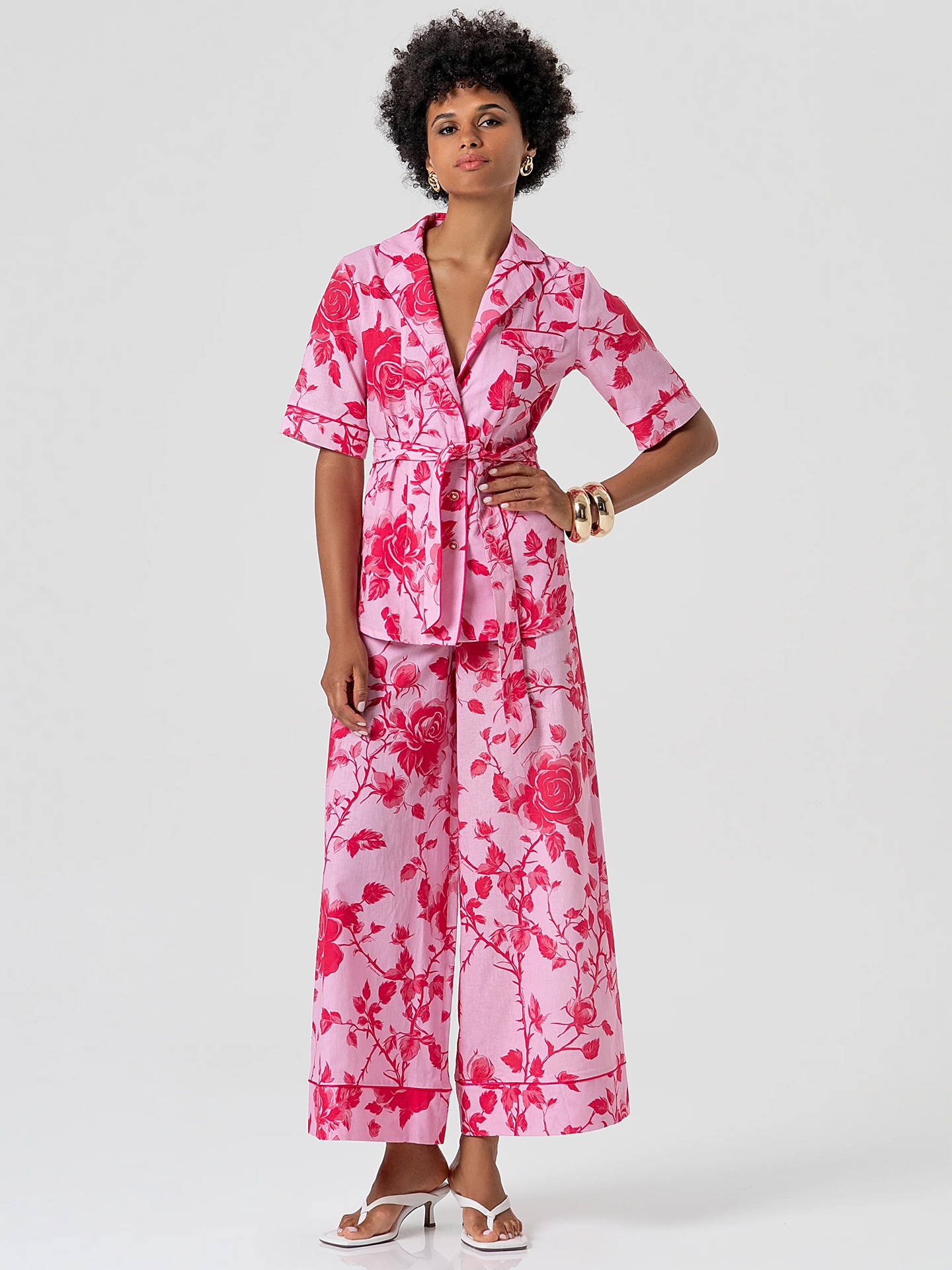 Blusa com Padrão Floral
