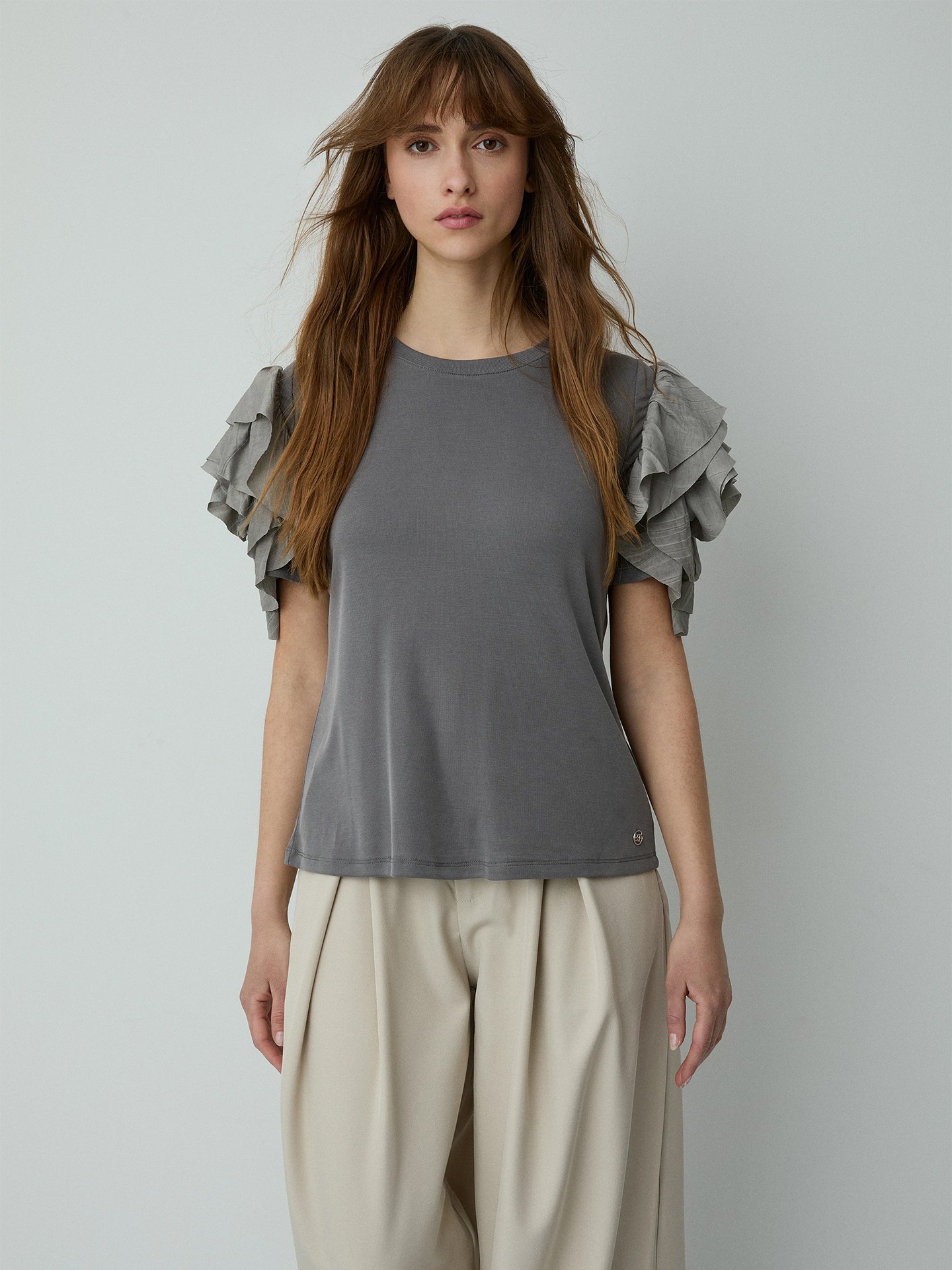 Blusa com Folhos