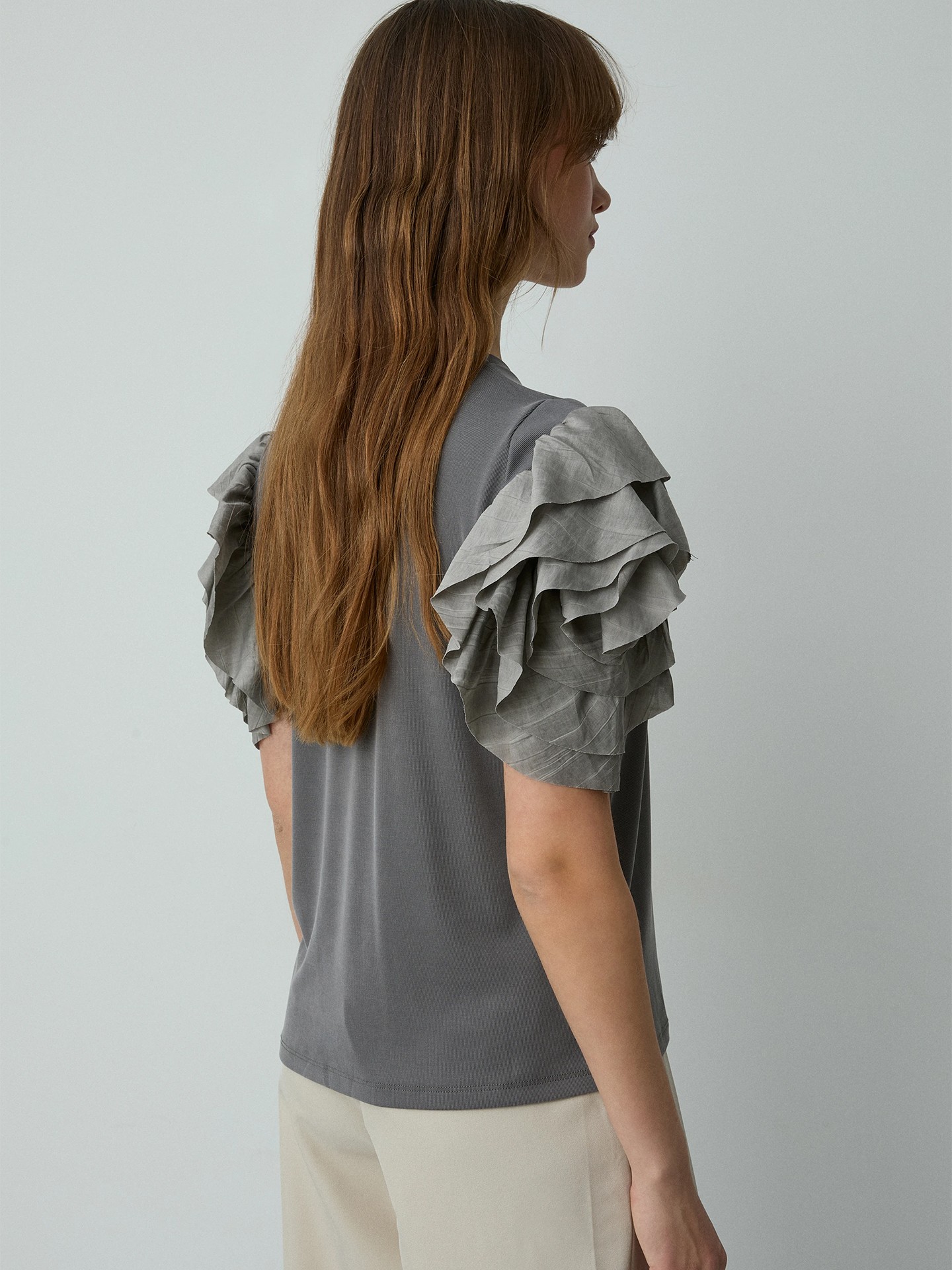Blusa com Folhos