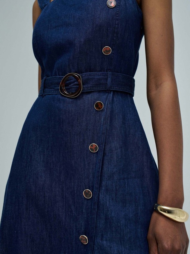 Vestido Midi em Lightdenim